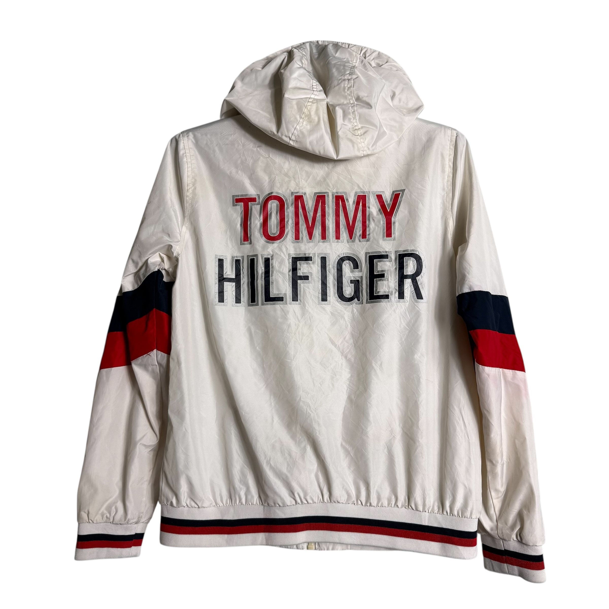 Tommy Hilfiger 🔥RARE🔥Tommy Hilfiger Big Logo Hoodie Windbreaker Jacket Size US S / EU 44-46 / 1 - 1 Thumbnail