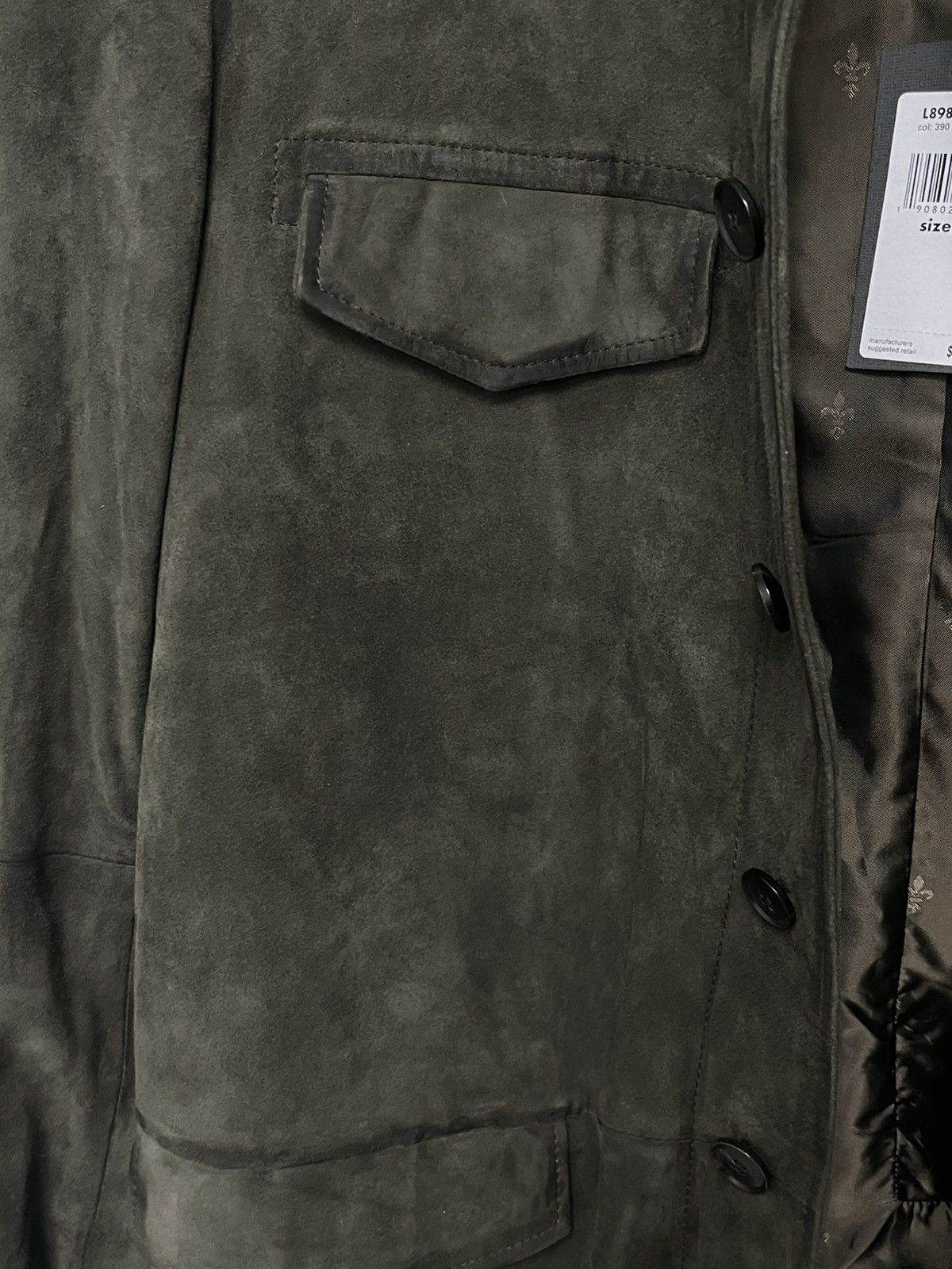 John Varvatos 3/4 garment washed leather jacket. EU 48 USA 38 Size US M / EU 48-50 / 2 - 12 Thumbnail
