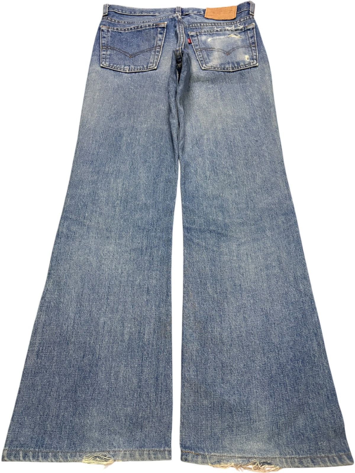 Levi's Vintage 90s Levis 517 Mud Wash Distressed Bootcut Flare Jean Size US 30 / EU 46 - 2 Thumbnail
