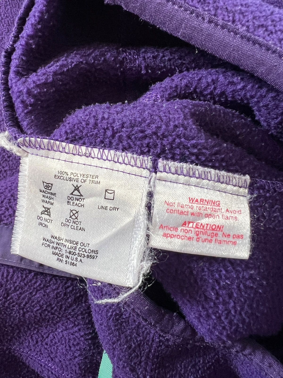Patagonia Vintage 90s Patagonia Fleece Jacket OG Purple Size US M / EU 48-50 / 2 - 10 Thumbnail