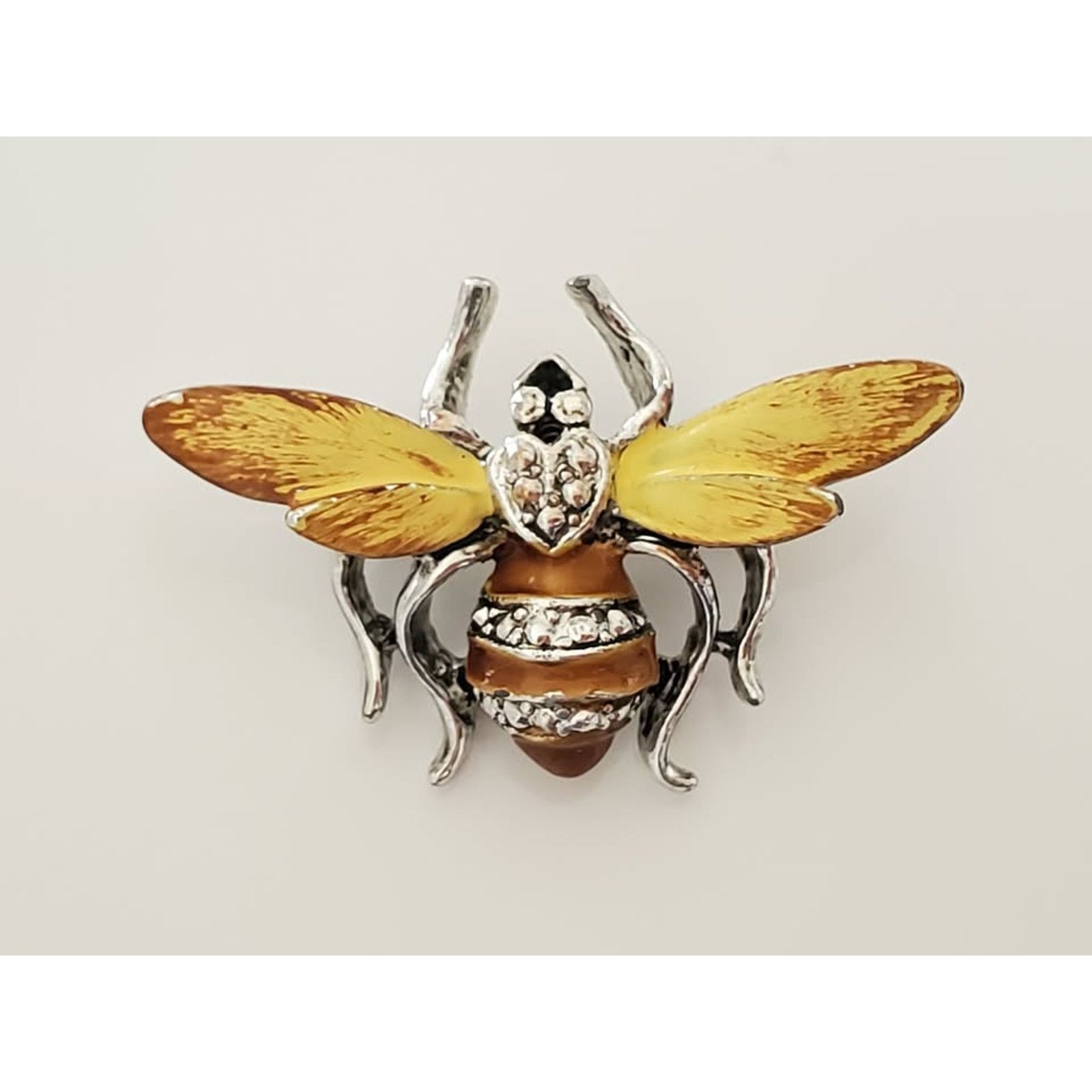 Other Enamel Metal Bumble Bee Brooch Size ONE SIZE - 2 Thumbnail