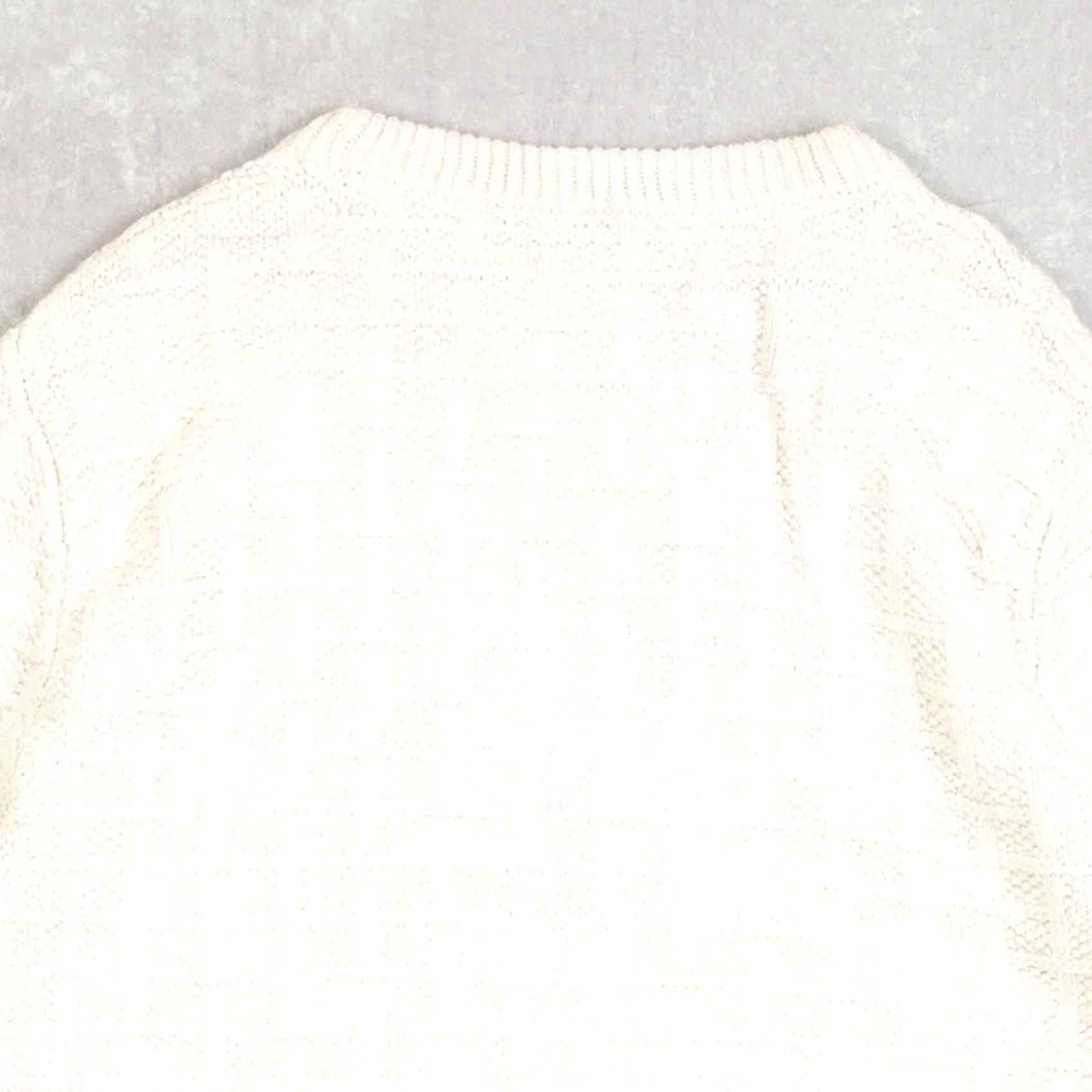 J.Crew J.Crew Men’s Vintage 1990s Grid Structured Knitted Jumper Medium Cream Jumper Size US M / EU 48-50 / 2 - 4 Thumbnail
