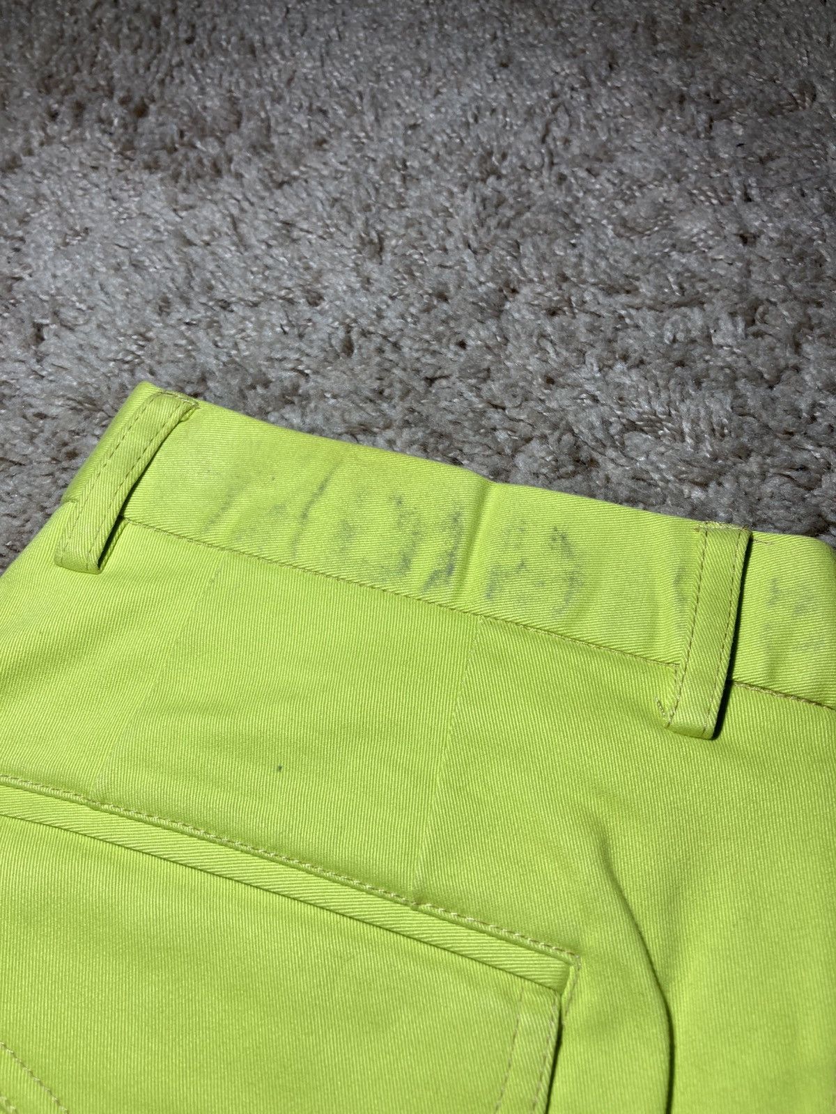 Xander Zhou SS18 Xander Zhou Pleated Trouser Volt Green Logo XZ Alien Size US 28 / EU 44 - 12 Thumbnail