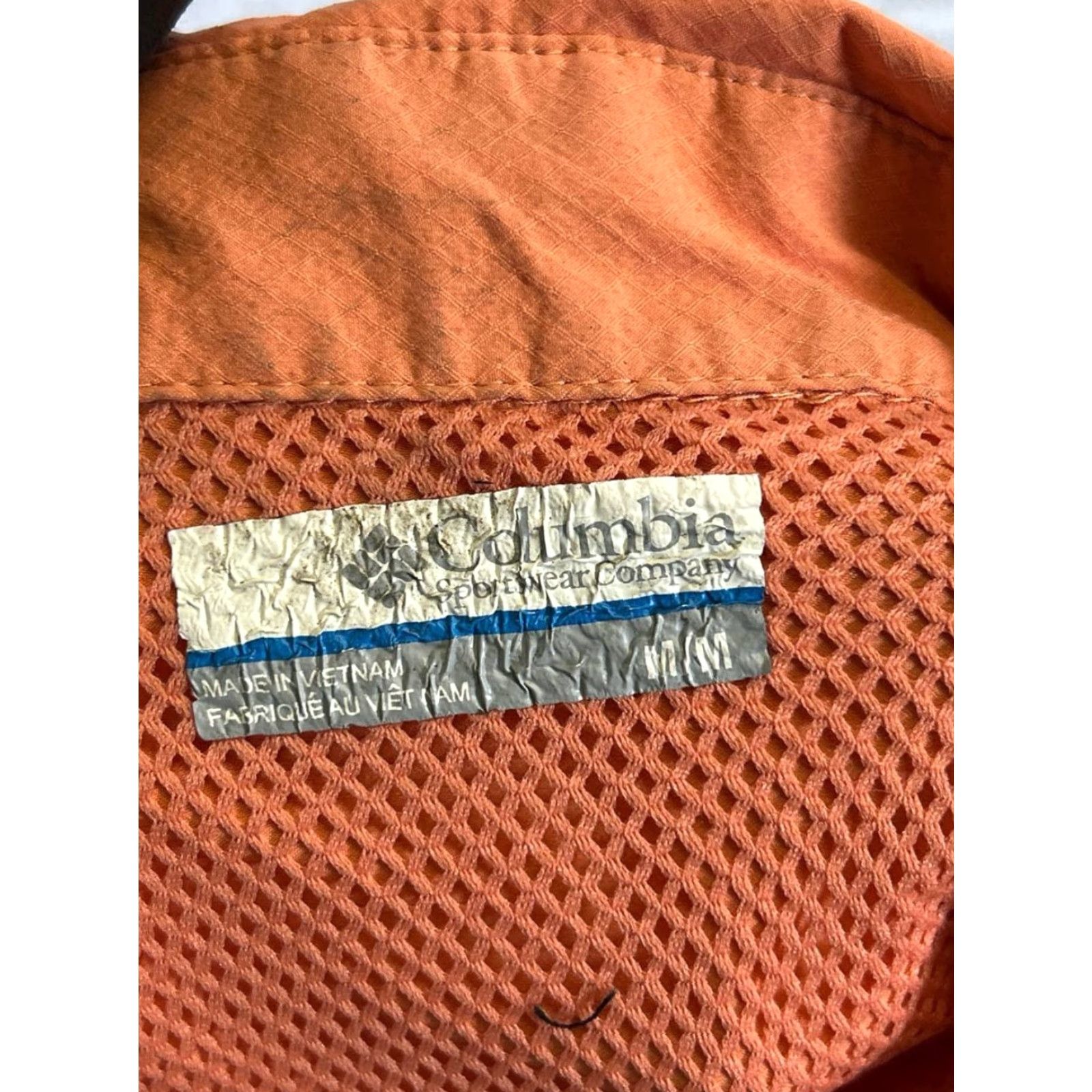 Vintage Columbia Shirt Mens Medium Orange Omni-Shade Button Up Size US M / EU 48-50 / 2 - 4 Thumbnail