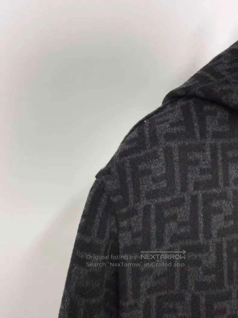 Fendi Fendi All-over print long coat Size US L / EU 52-54 / 3 - 3 Thumbnail