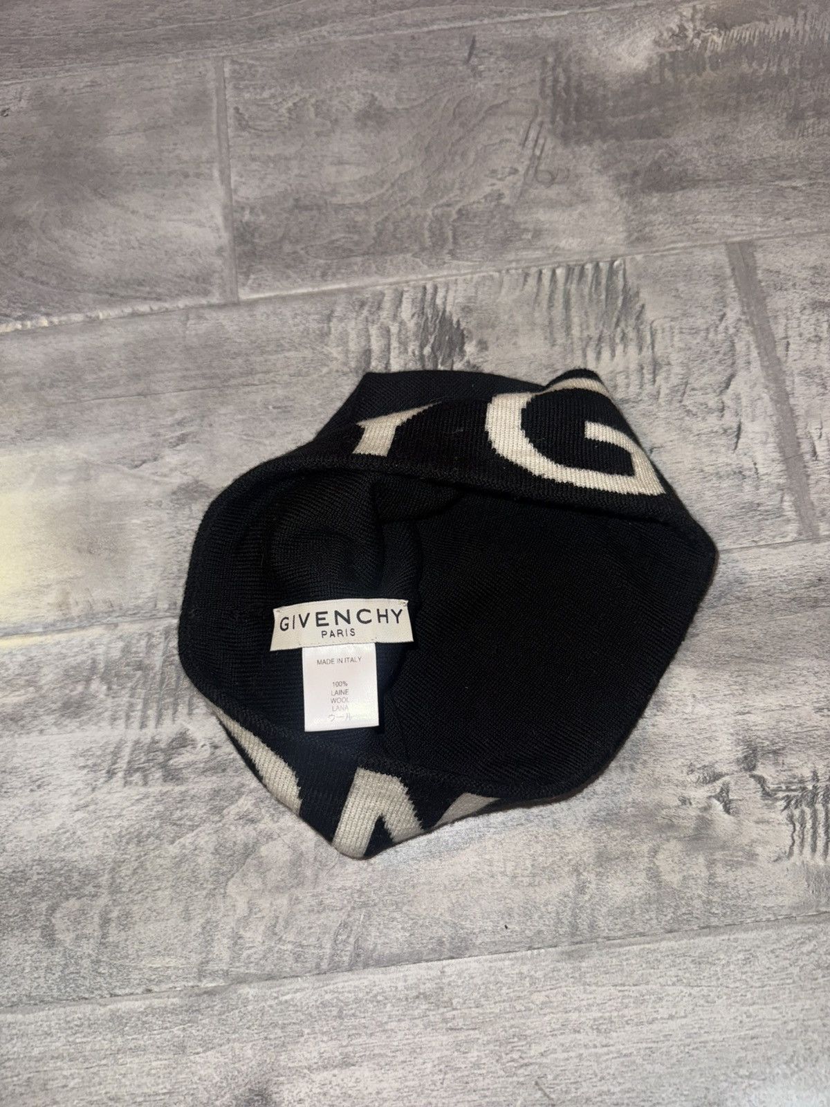 Givenchy Givenchy Logo Beanie Black Size ONE SIZE - 6 Thumbnail