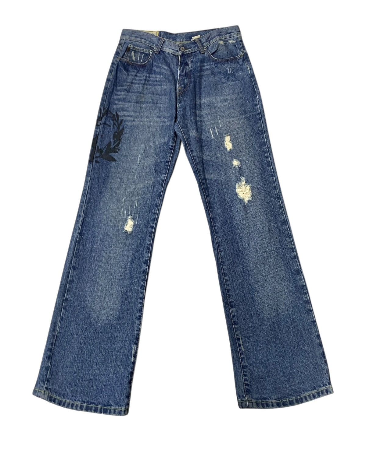 Abercrombie & Fitch Rare Design Vintage Abercrombie & Fitch Sukajan Jeans 2000s Size US 30 / EU 46 - 1 Thumbnail