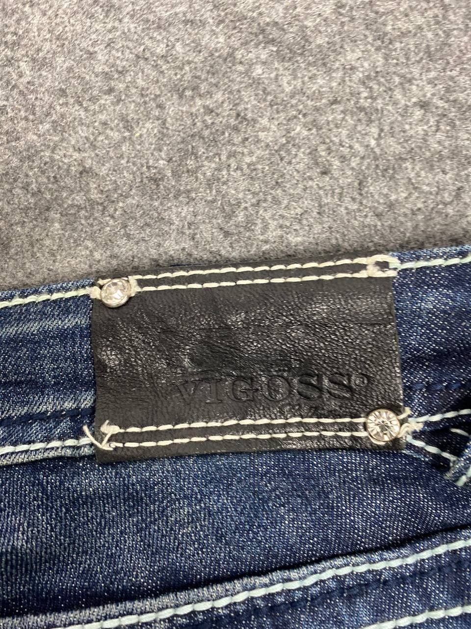 Japanese Brand vigoss bootcut flare distressed denim nice design Size 35" - 6 Thumbnail