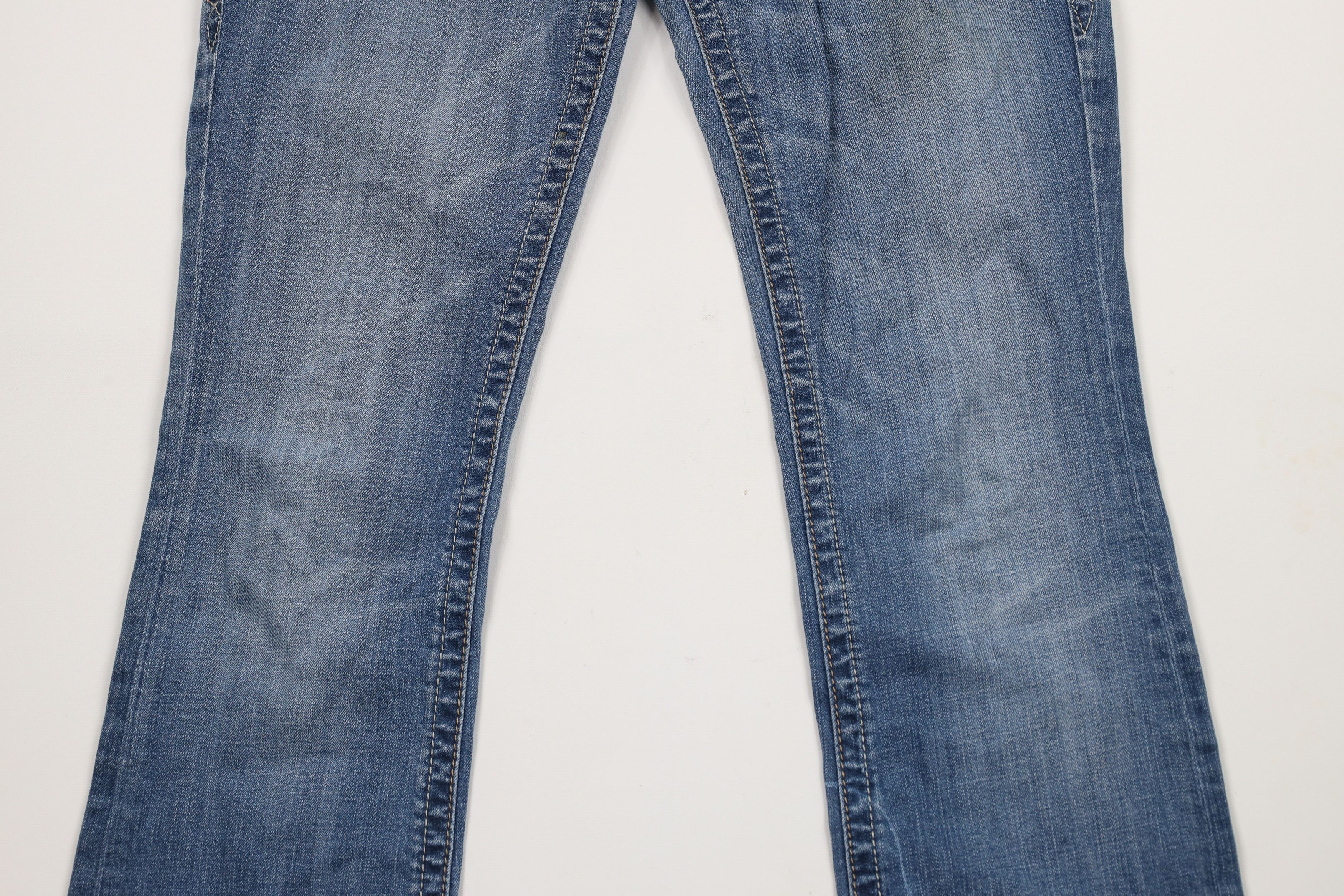 Rock Revival × Vintage Rock Revival Jeweled Jamie Boot Leg Flared Denim Jeans AS IS Size 31" - 3 Thumbnail