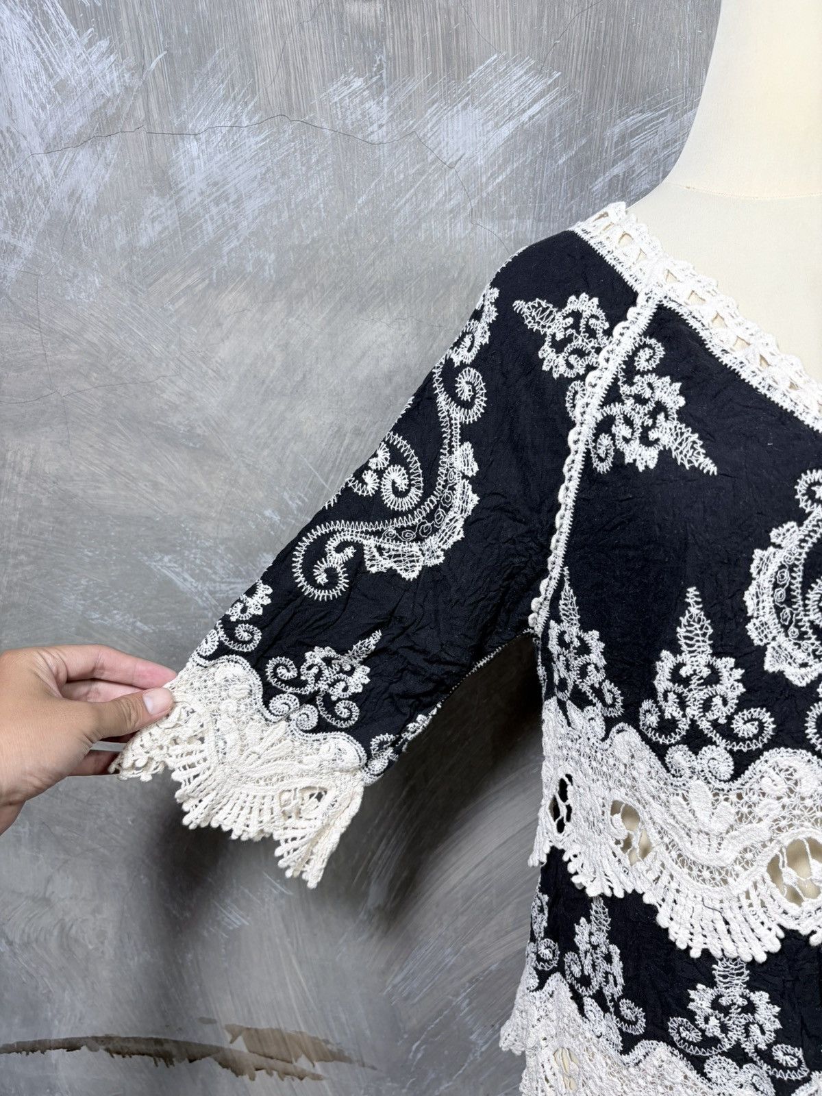 Japanese Brand Unknown Women Bohemian Summer Tops Size M / US 6-8 / IT 42-44 - 4 Thumbnail