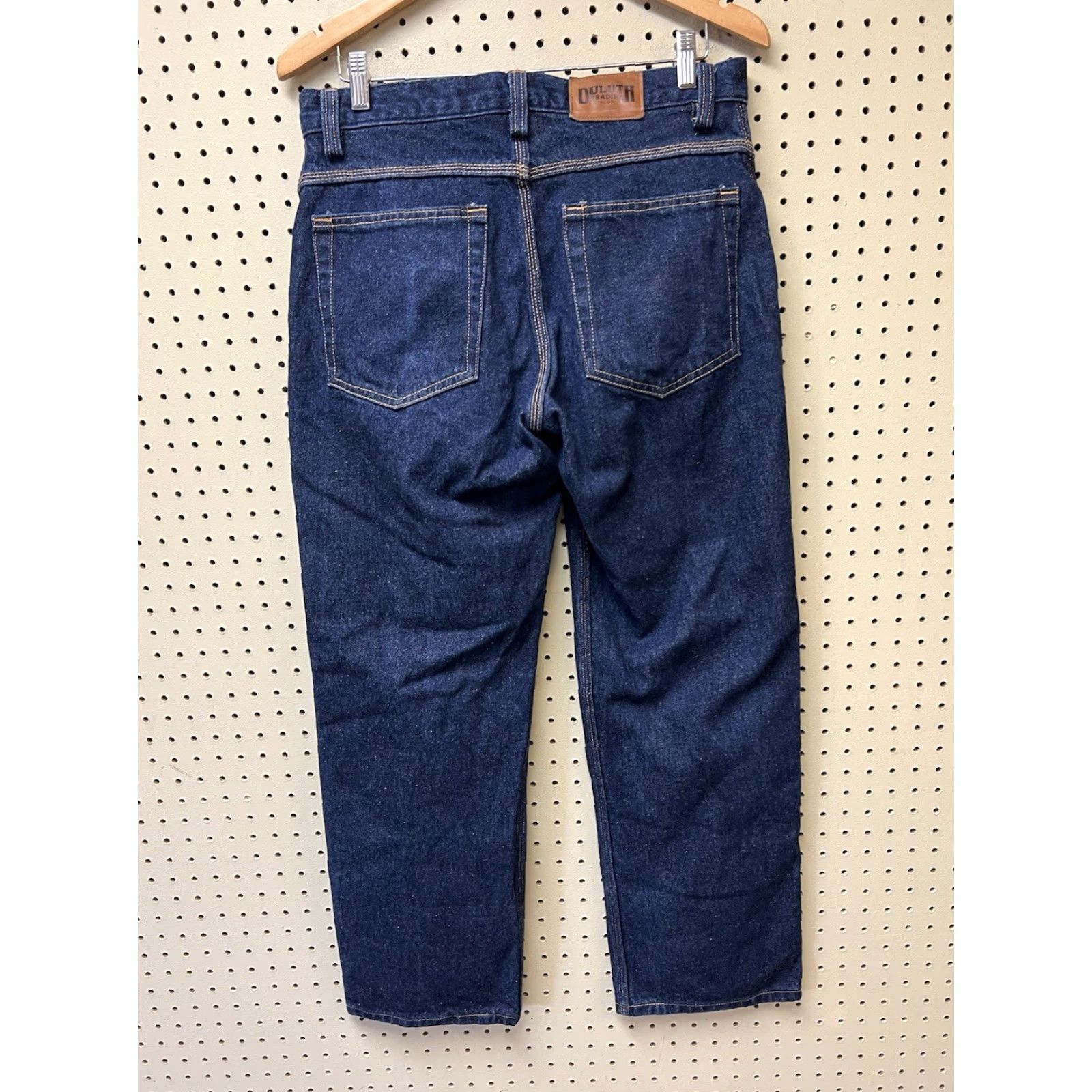 Denime Duluth Jeans Mens 32x30 Blue Denim Work Wear Triple Stitched USA Made Regular Fit 5-Pocket Denim Jeans Size US 32 / EU 48 - 2 Thumbnail
