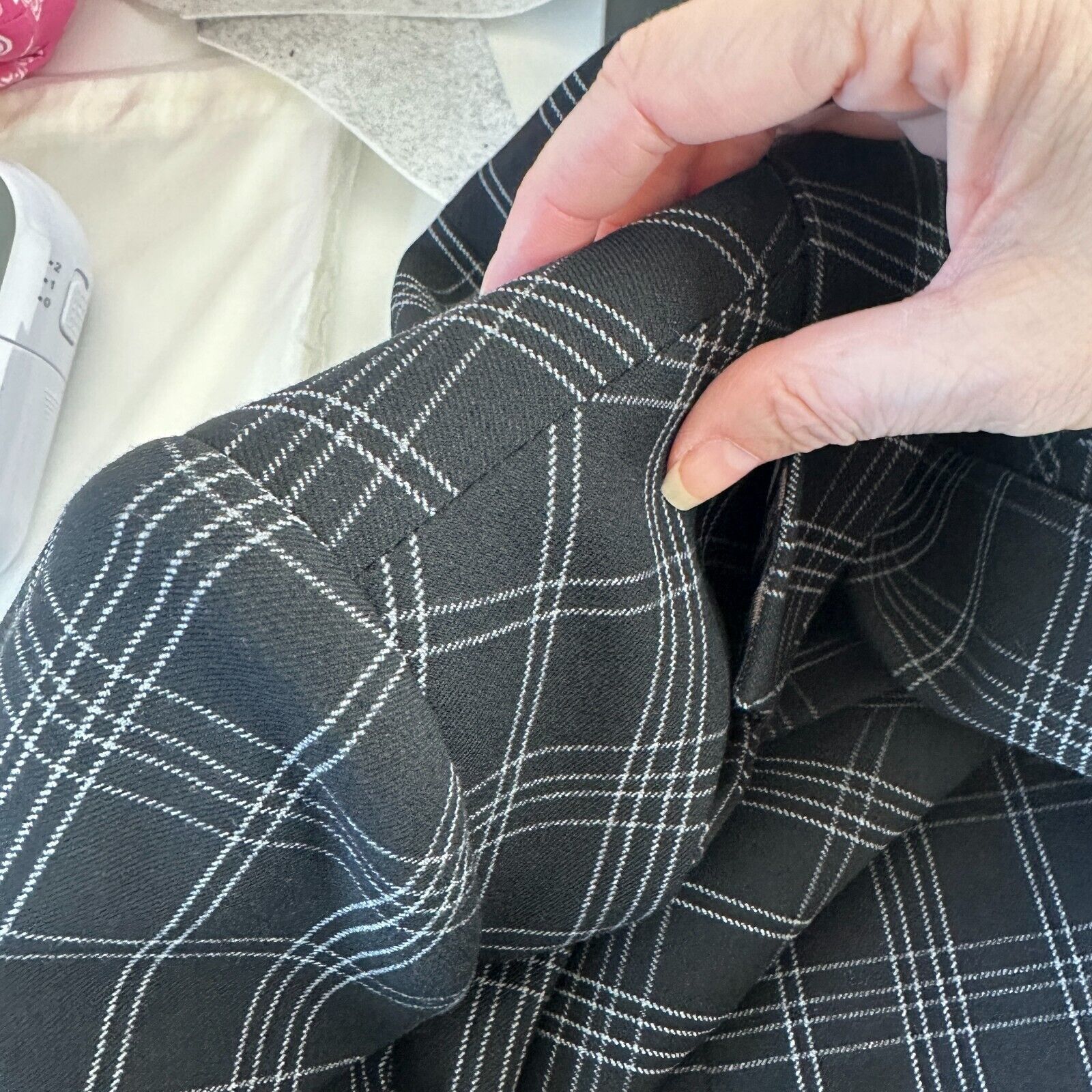 Ron Herman Ron Herman Black White Plaid 3 Button Blazer Satin Lining 5 Size M / US 6-8 / IT 42-44 - 7 Thumbnail