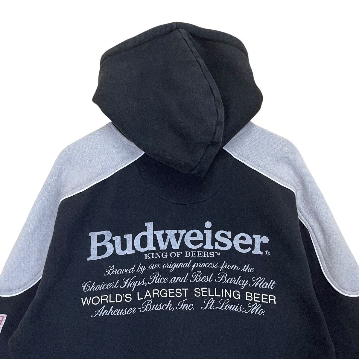 Budweiser × Japanese Brand × Vintage Budweiser Big Logo Zipper Hoodie Size US L / EU 52-54 / 3 - 4 Thumbnail