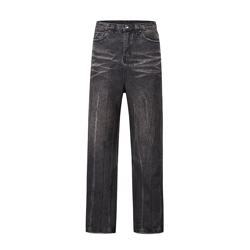 Baggy Casual Hole Feet Flare Distressed Loose