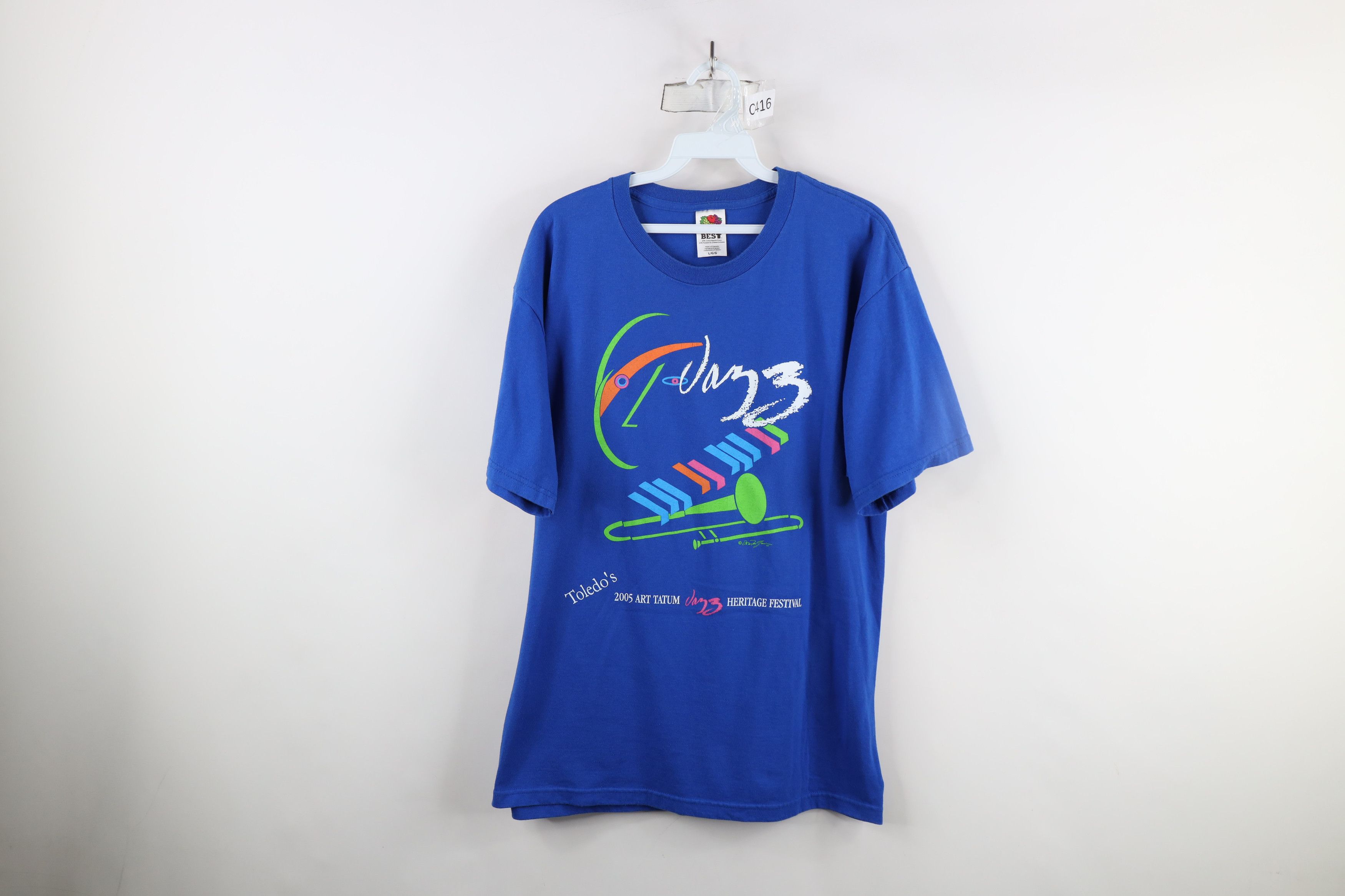 Vintage Vintage Y2K 2005 Toledo Art Tatum Jazz Music T-Shirt Size US L / EU 52-54 / 3 - 1 Thumbnail
