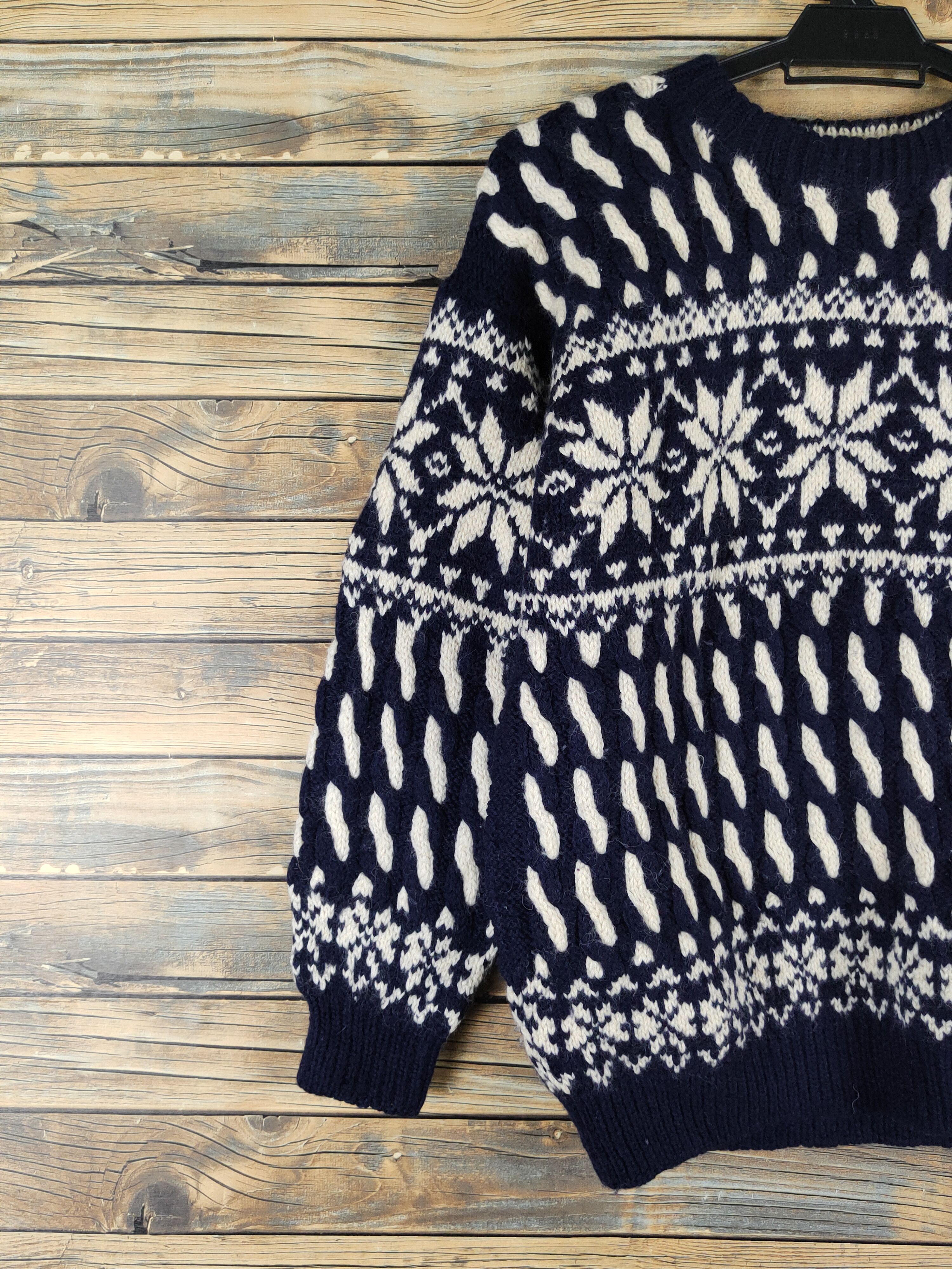 Japanese Brand Mind More Navy Knitwear Sweatshirts #W1937 Size M / US 6-8 / IT 42-44 - 3 Thumbnail