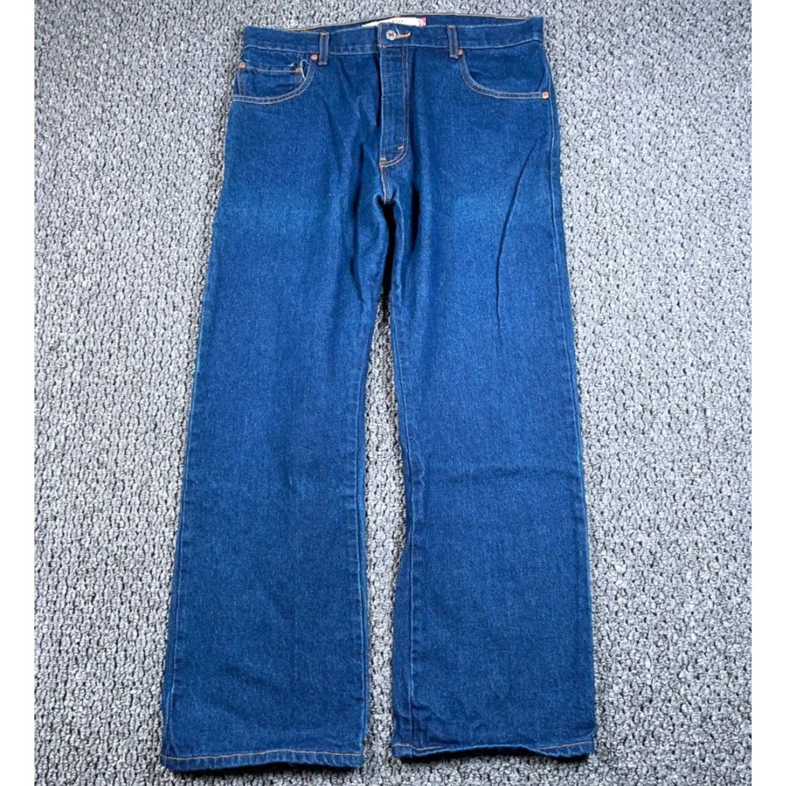 Levi's VINTAGE Levi's Jeans Bootcut Men 36 x 29 Blue Denim 517 Distressed? No Distress Grunge Retro Classic 90s-2000s Mens Jeans Size US 36 / EU 52 - 2 Thumbnail