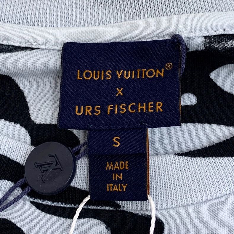Louis Vuitton Louis Vuitton Light blue abstract logo full print cotton c Size US S / EU 44-46 / 1 - 5 Thumbnail