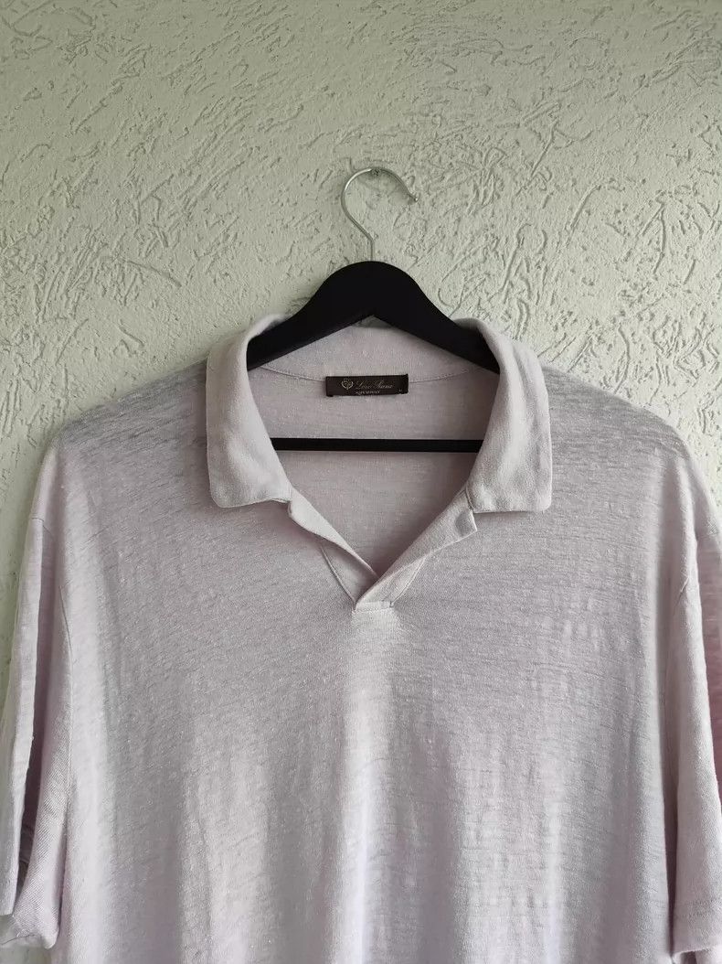 Loro Piana LORO PIANA A linen polo shirt Size M / US 6-8 / IT 42-44 - 2 Thumbnail