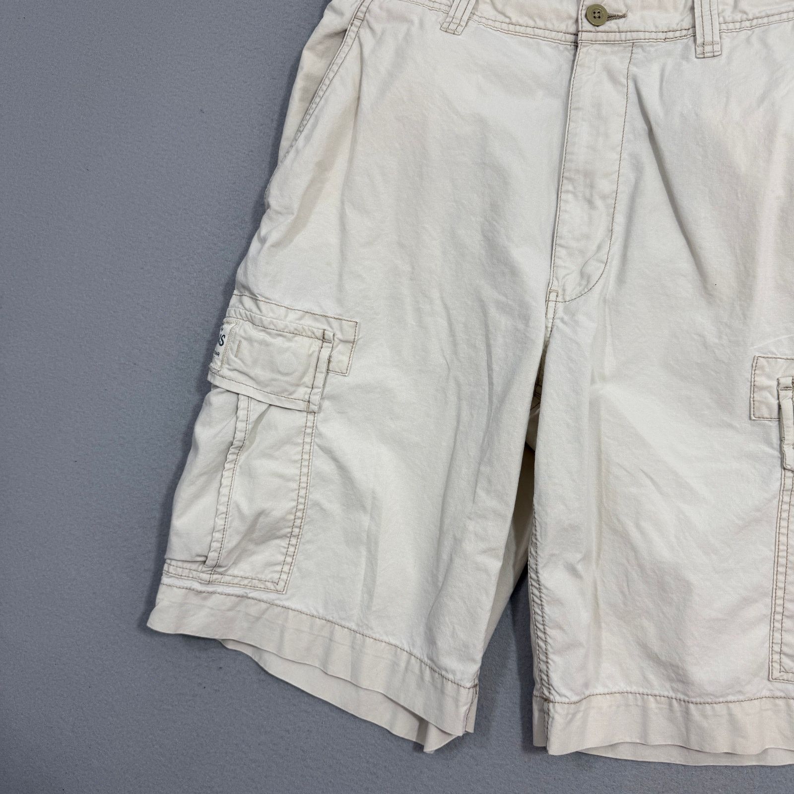 Polo Ralph Lauren Vintage Polo Jean Co Cargo Shorts Men's 34 White 11" Inseam Size US 34 / EU 50 - 3 Thumbnail