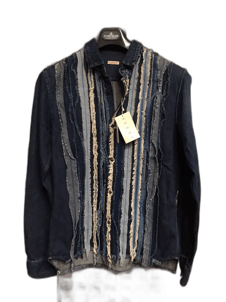 Kapital Denim Patchwork Long Sleeve Shirt Size US M / EU 48-50 / 2 - 1 Thumbnail