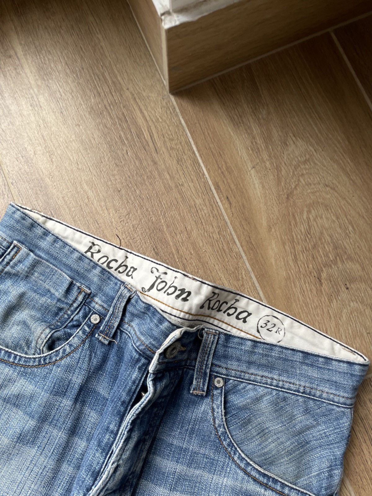 Vintage Vintage Flared Jeans Avant Garde Mud Washed Faded Baggy Slim Size US 32 / EU 48 - 9 Thumbnail