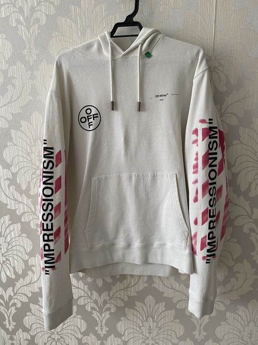 Off white discount impressionism hoodie white