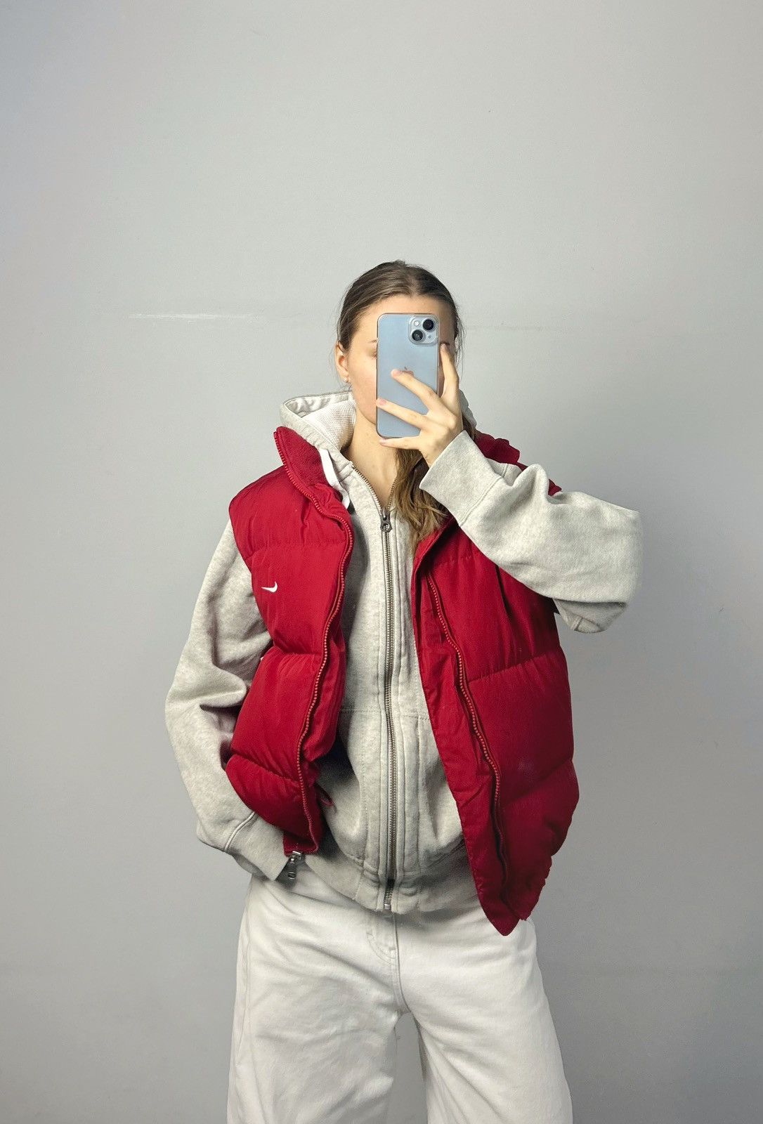 Nike Vintage Vest Nike swoosh drill down hooded rare y2k Size US S / EU 44-46 / 1 - 5 Thumbnail