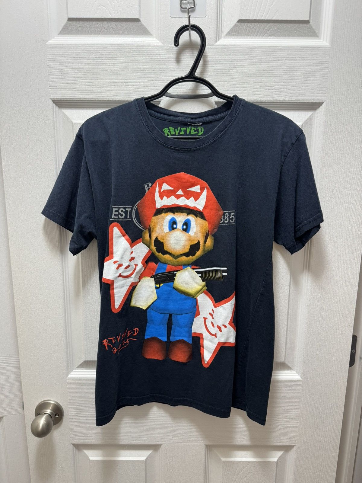 Asspizza Ass Pizza 730 Mario Gun Shirt Revised Navy Size US S / EU 44-46 / 1 - 1 Thumbnail