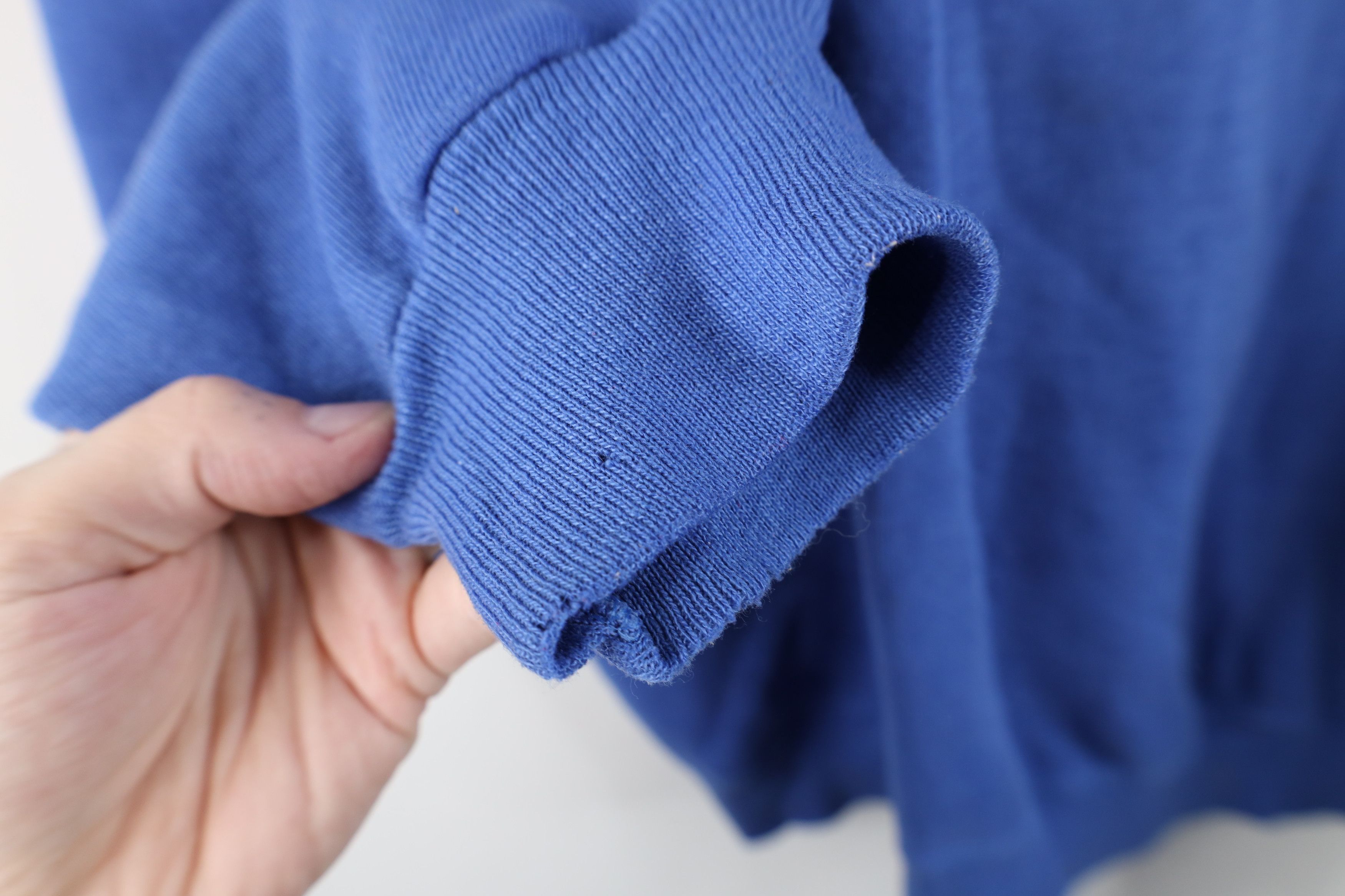 Vintage Vintage 90s Streetwear Thin Blank Sweatshirt Royal Blue USA Size US XL / EU 56 / 4 - 11 Thumbnail