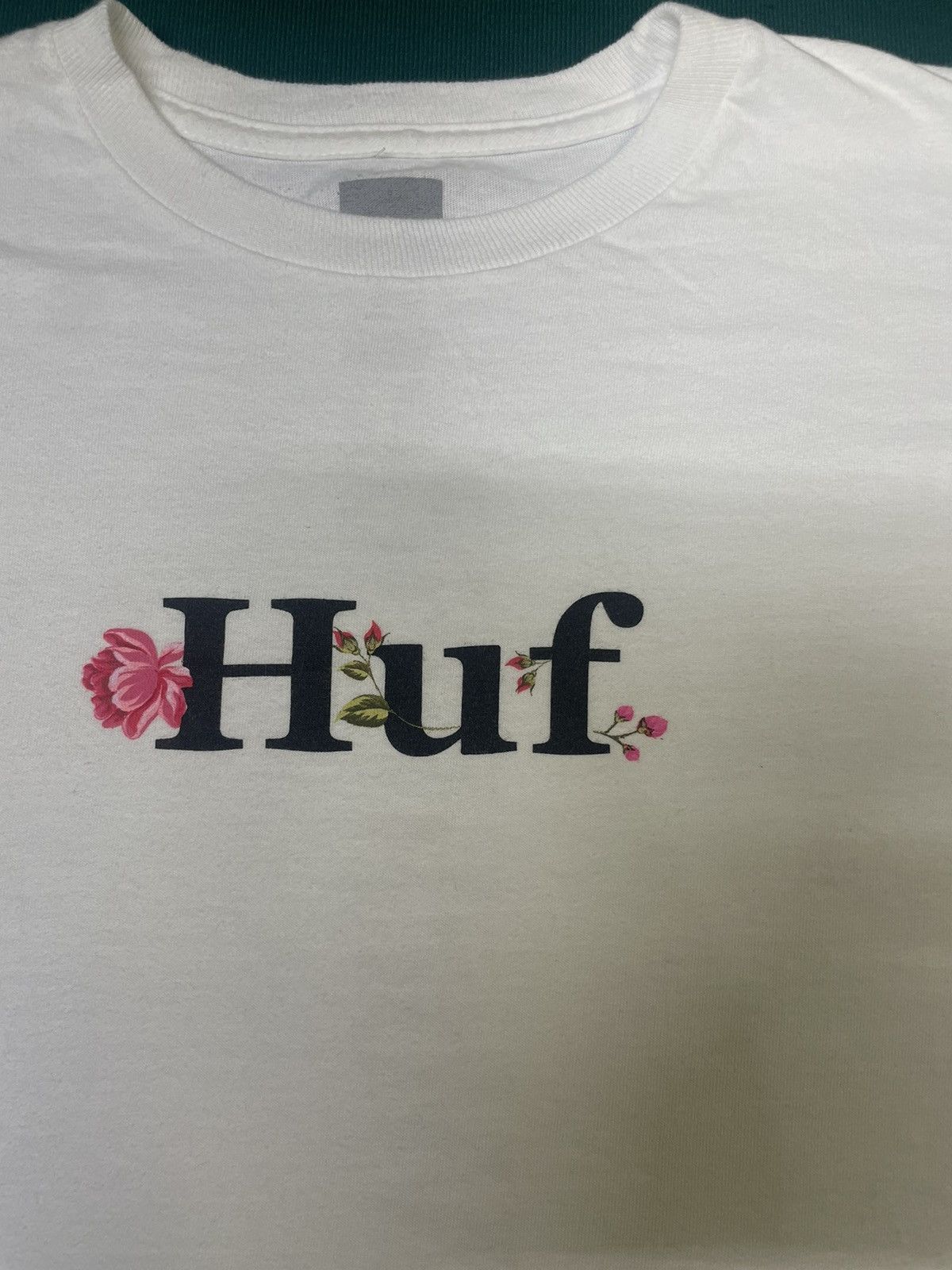 Huf HUF Floral Logo Tee White (Medium) Size US M / EU 48-50 / 2 - 6 Thumbnail