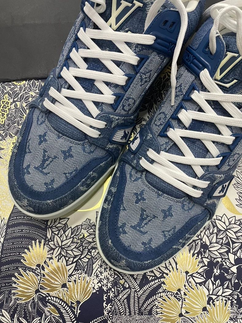 Louis Vuitton Louis Vuitton Tannin n Blue Denim shoes Size US 7 / EU 40 - 3 Thumbnail