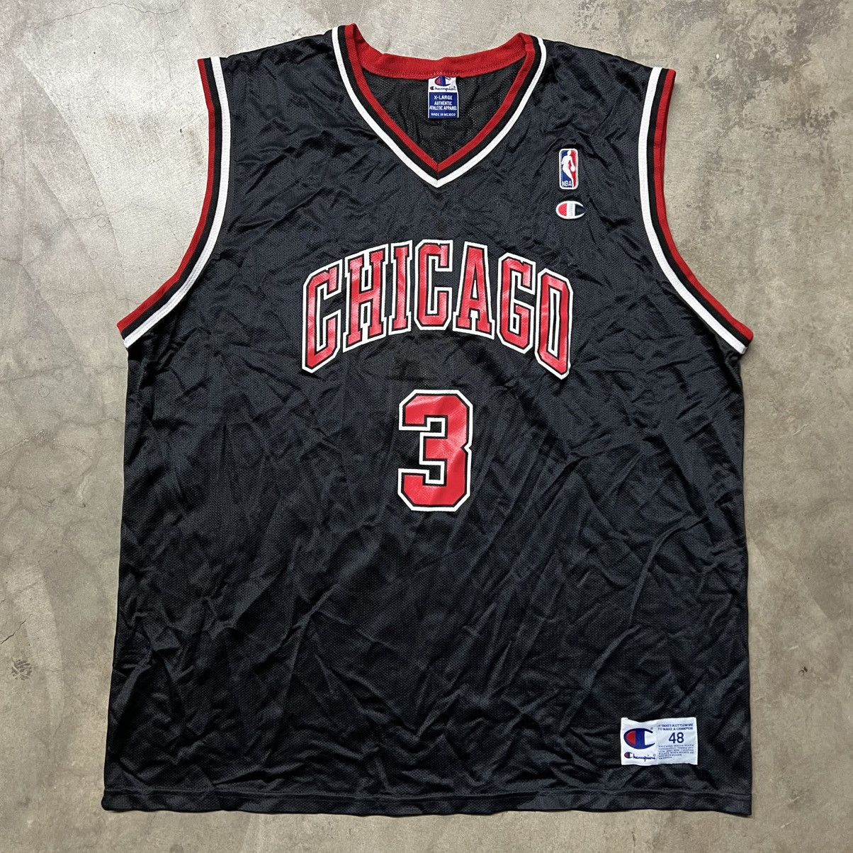 NBA × Vintage Vintage NBA Chicago Bulls Tyson Chandler #3 Champion Jersey Size US XL / EU 56 / 4 - 2 Thumbnail