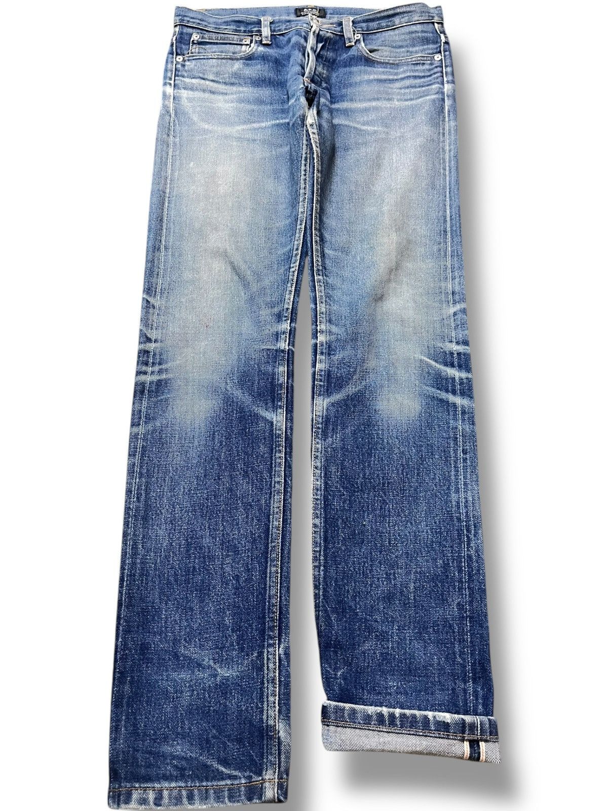 A.P.C. Vintage A.P.C Selvedge Faded Whiskers Denim Size US 31 - 1 Thumbnail