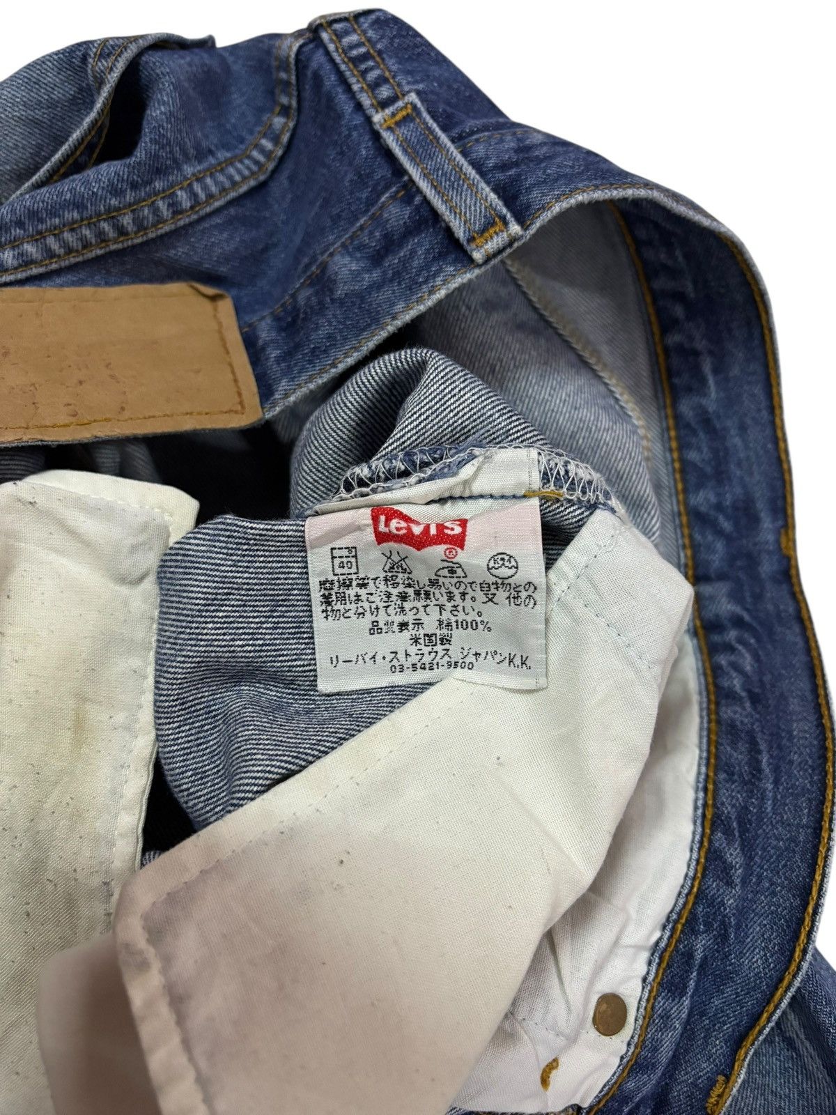 Levi's Vtg 90s Levis 501 Distressed Jeans Size US 30 / EU 46 - 9 Thumbnail
