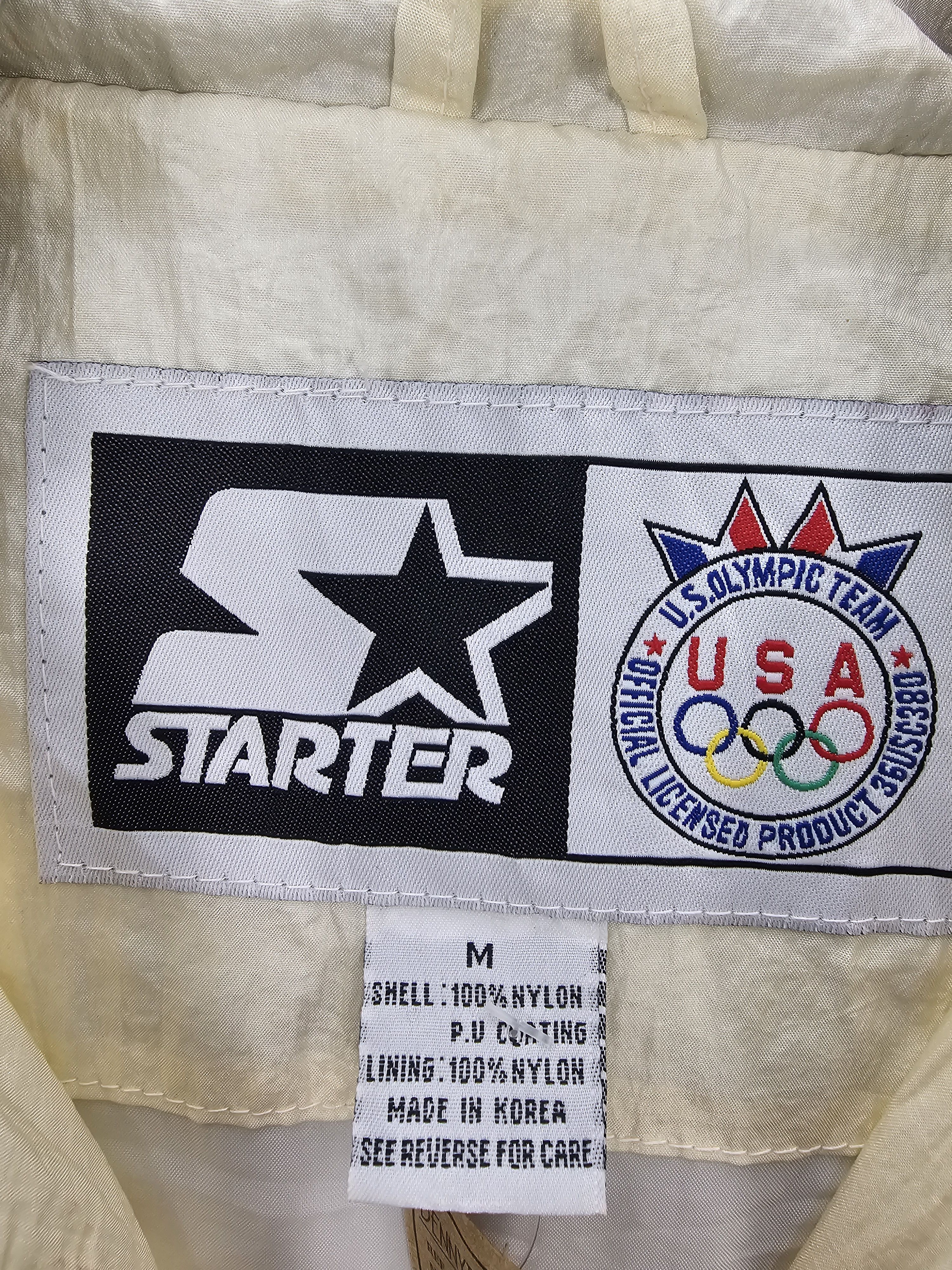 USA Olympics Vintage OLYMPIC Team USA Starter Pullover Jacket J0104 Size US M / EU 48-50 / 2 - 14 Thumbnail