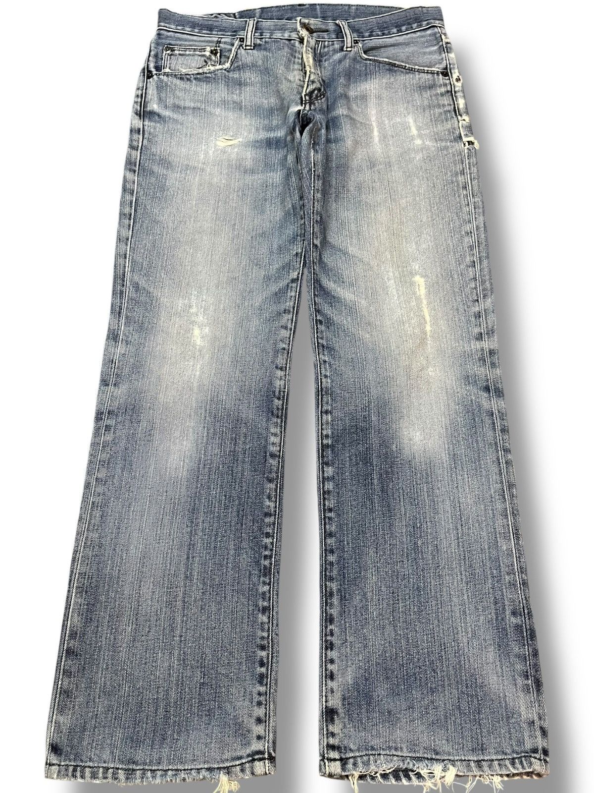 Uniqlo Vintage Uniqlo S-001 Faded Distressed Denim Size US 30 / EU 46 - 1 Thumbnail