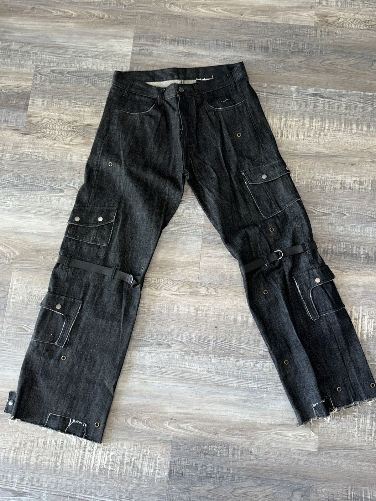 Other Fait Par Lui SS2023 Denim Cargo Pants Size US 36 / EU 52 - 1 Thumbnail