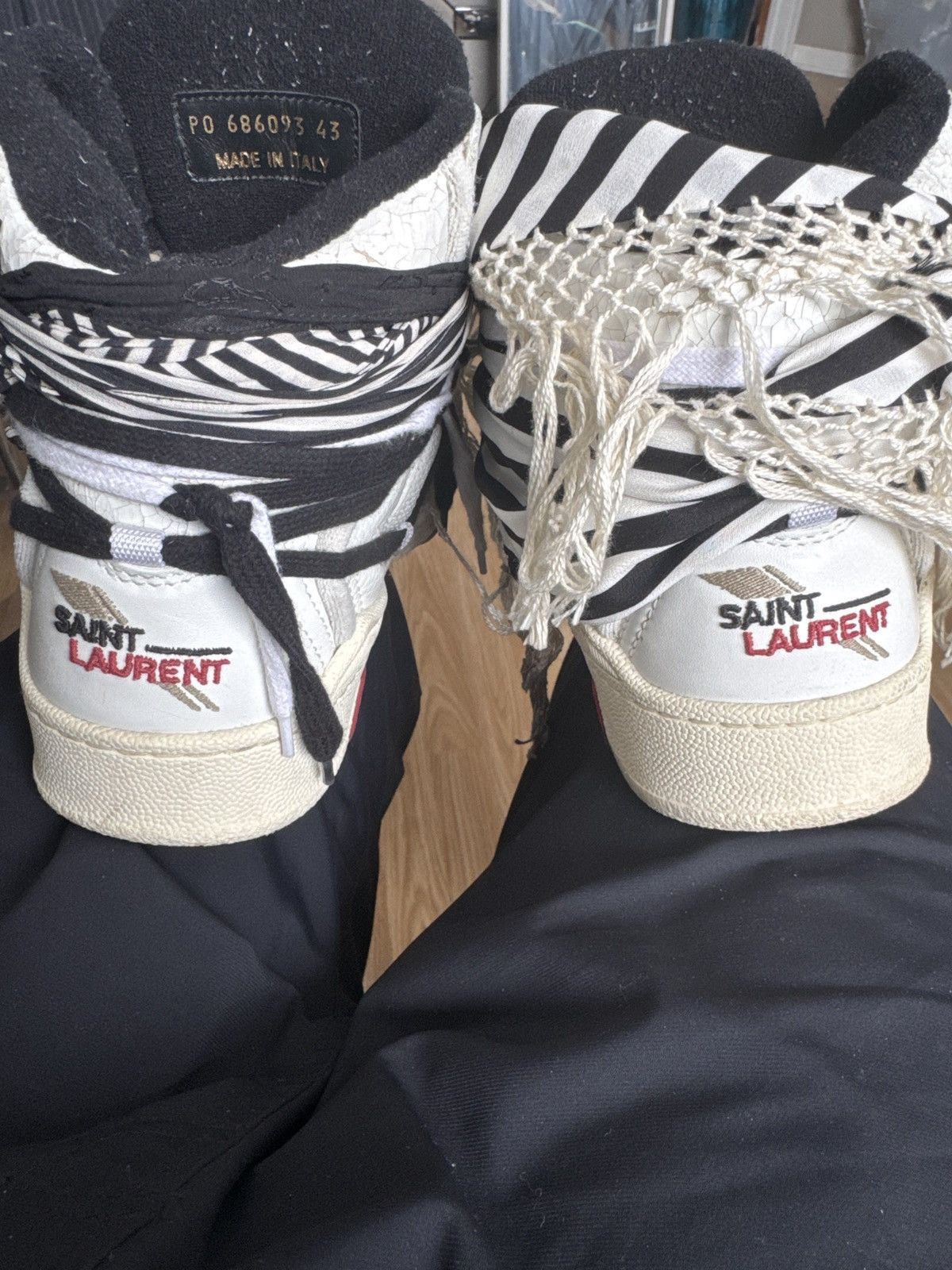 Yves Saint Laurent Saint Laurent Saint Laurent Smith Lace-Up Sneakers Size US 10 / EU 43 - 2 Thumbnail