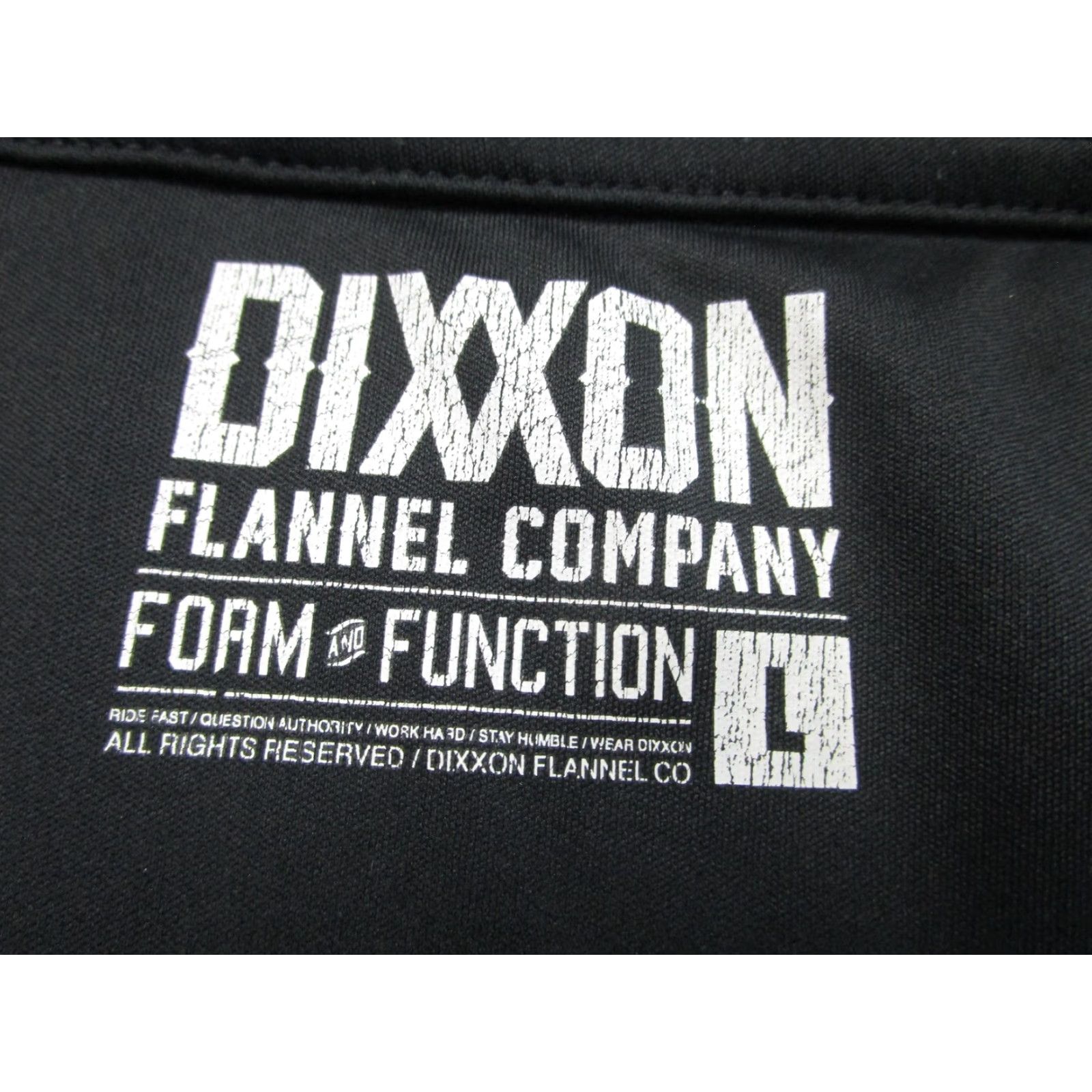 Vintage Dixxon Flannel Company Shirt Mens Large Black Long Sleeve Hold Fast Anchor Nautical Graphic Print Crew Neck Thumbhole Cuff Size US L / EU 52-54 / 3 - 6 Thumbnail