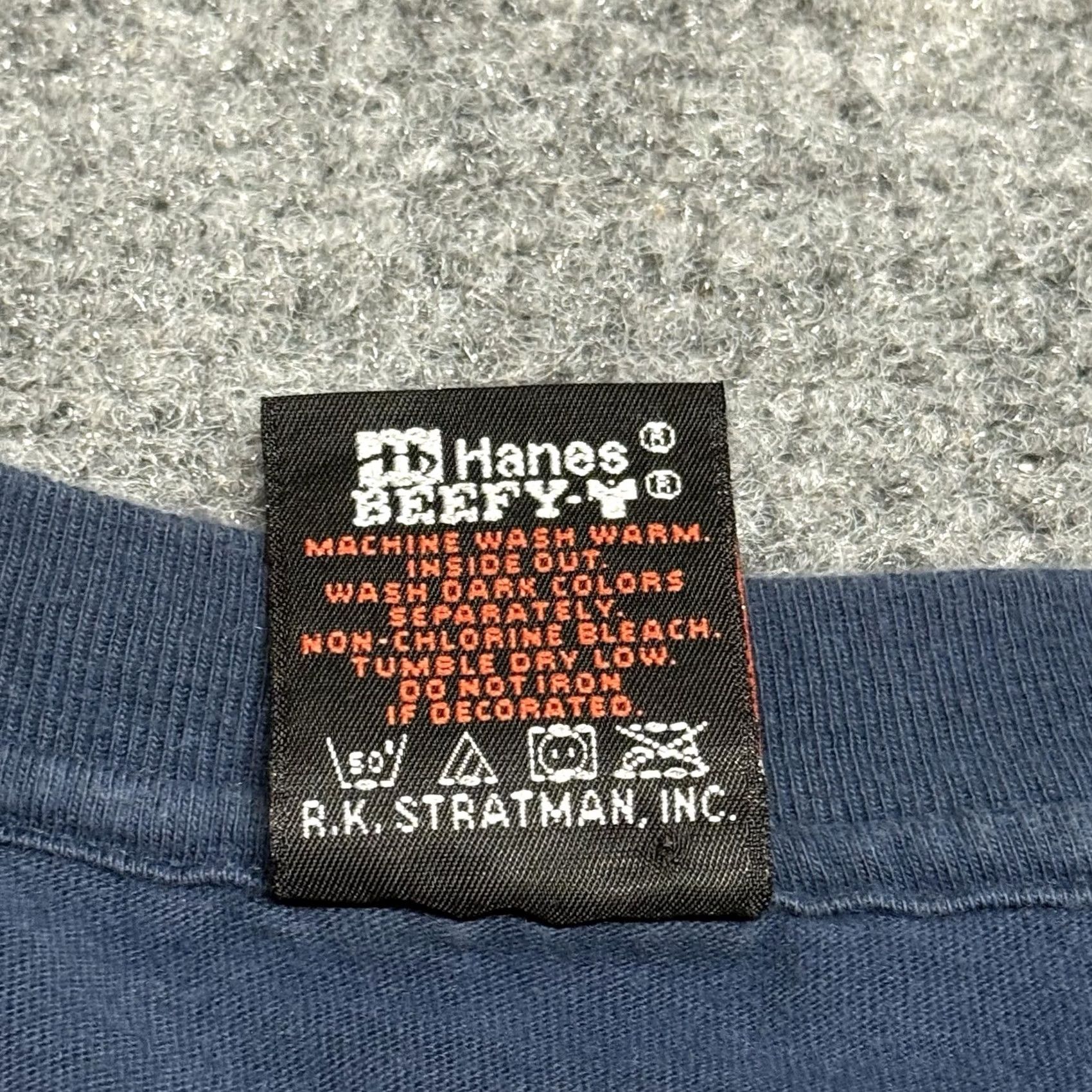 Harley Davidson Harley-Davidson Shirt Mens L Blue Alberta Canada Skull 1997 VTG 90s USA Hanes Beefy-T Size US L / EU 52-54 / 3 - 6 Thumbnail