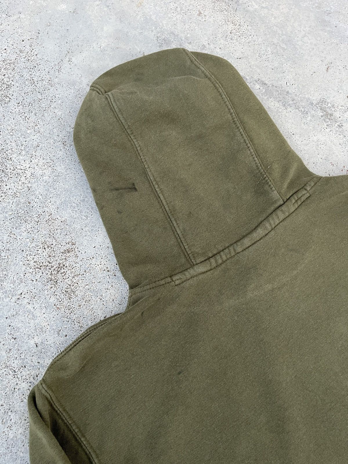 Nike × Vintage Vintage Nike Small Swoosh Faded Green Pullover Hoodie Size US XXL / EU 58 / 5 - 8 Thumbnail