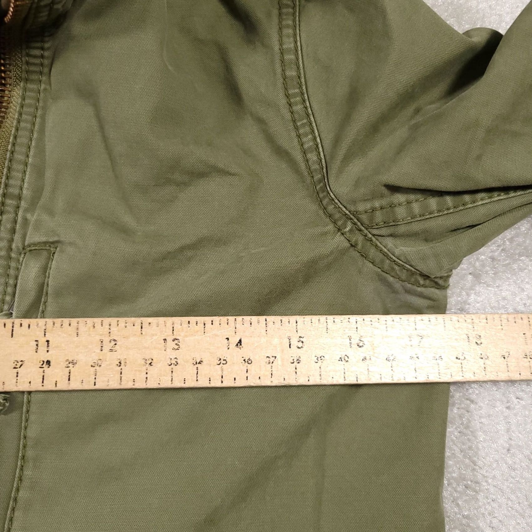 Madewell VINTAGE is not applicable. Original title contains "Madewell Passage Jacket Women’s XS Green Utility Full Zip Pockets Mock Neck" Size XS / US 0-2 / IT 36-38 - 7 Thumbnail
