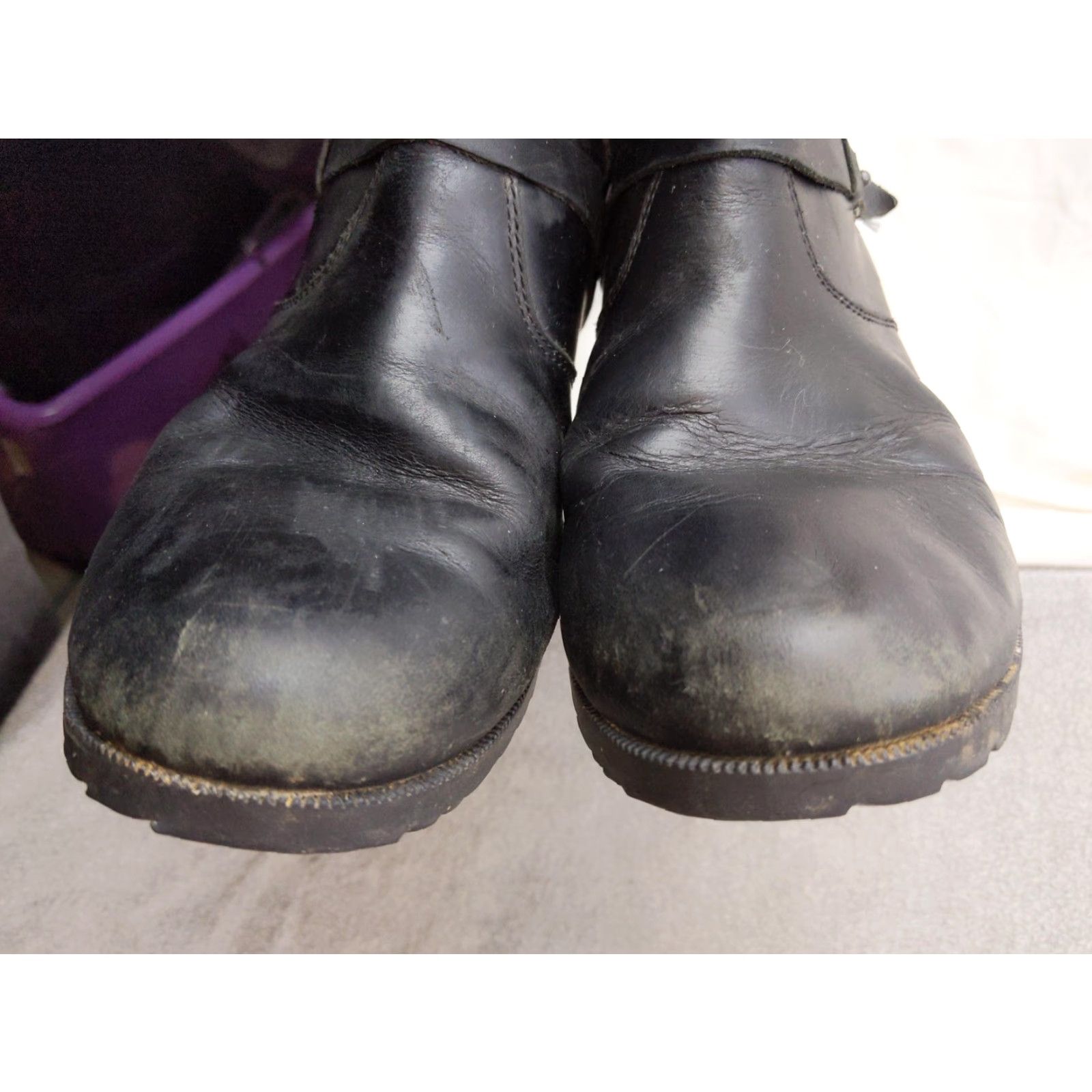 Teva Teva Boots Womens 9.5 Black Leather Ankle Biker Strap Buckle 1905514 Size US 10 / IT 40 - 3 Thumbnail