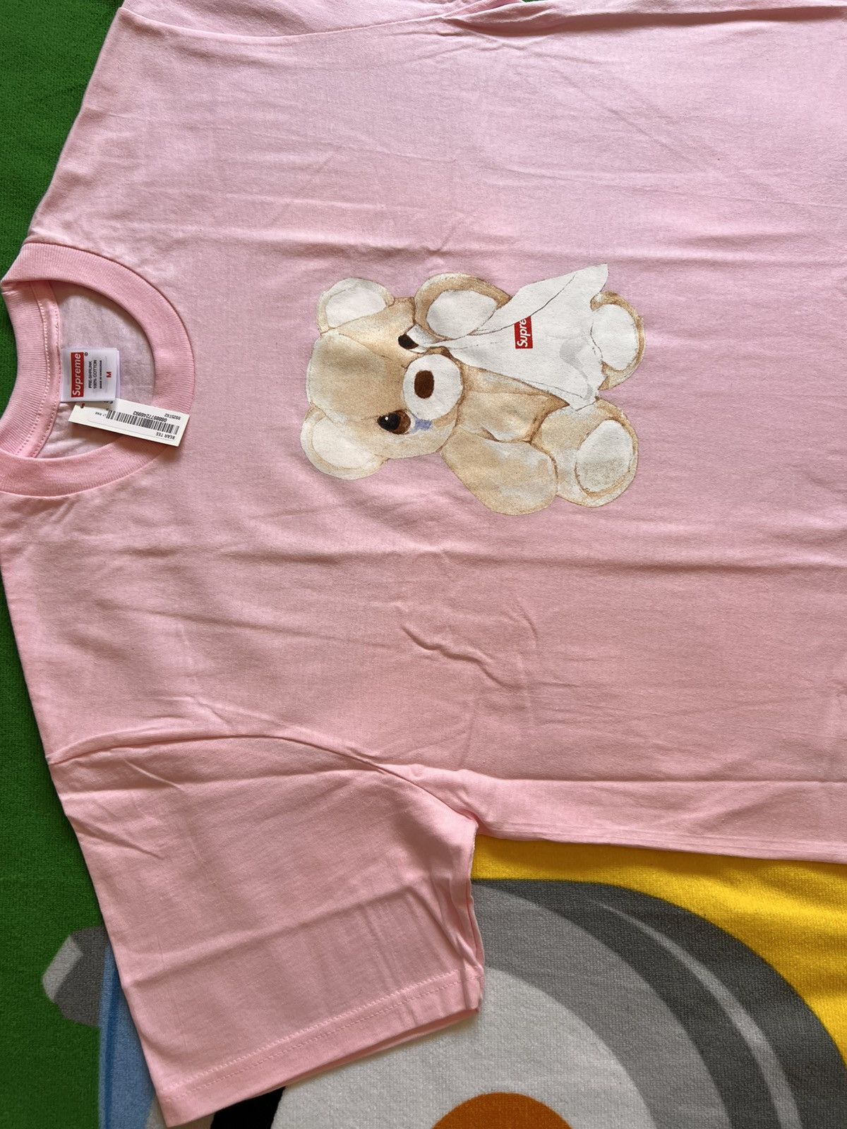M Supreme Bear Tee 2025 light pink teddy cry tears peluche