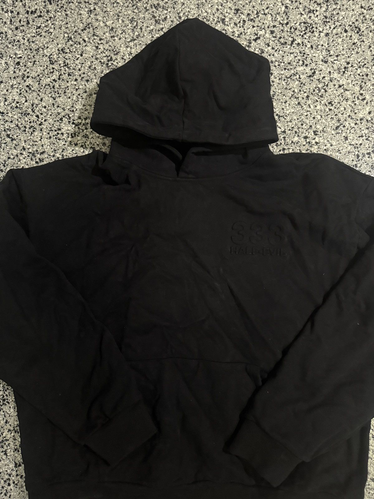 Half Evil HALF EVIL 333 CUT & SEW EMBOSSED HOODIE Size US XXL / EU 58 / 5 - 1 Thumbnail