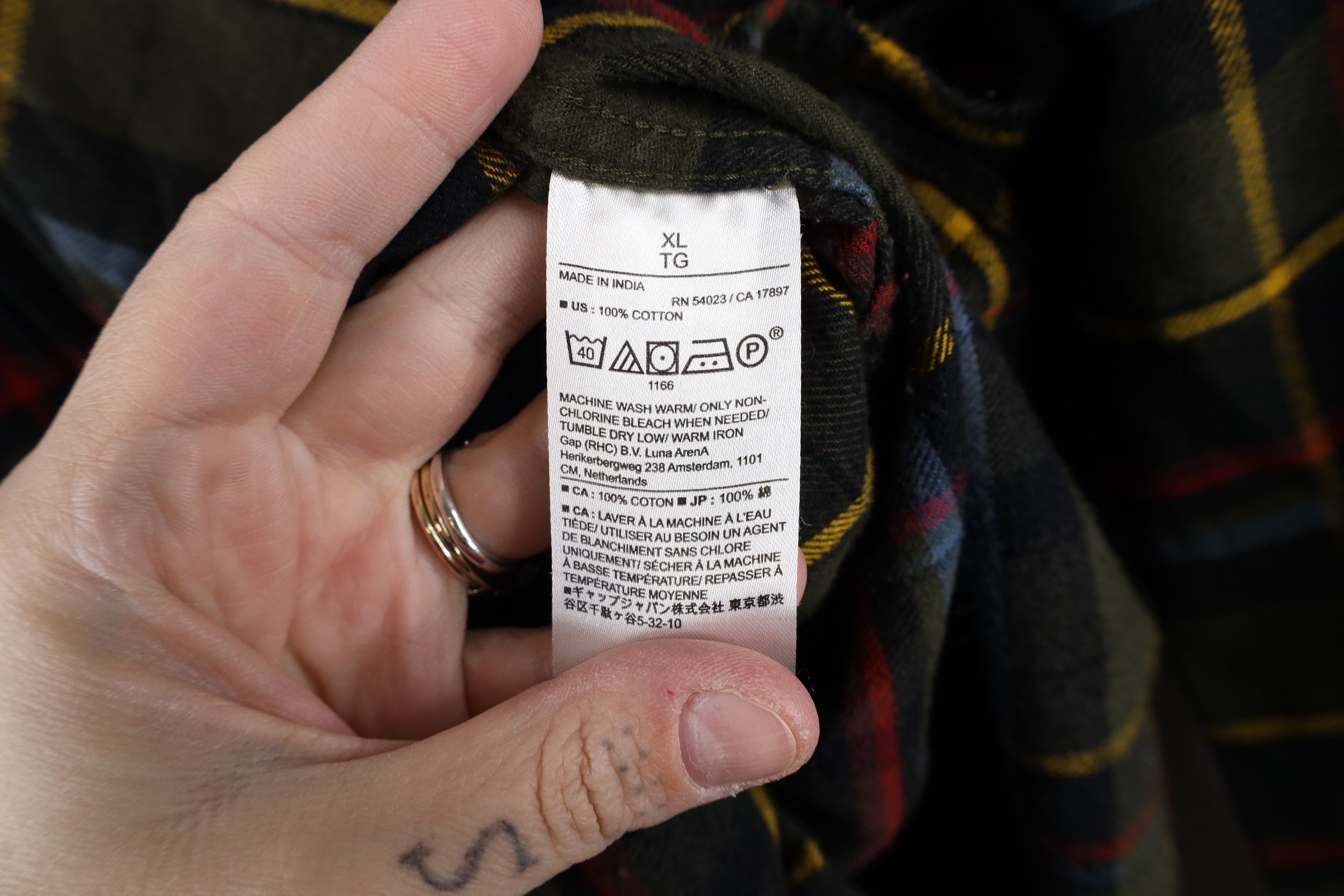 Banana Republic × Vintage Banana Republic Flannel Collared Button Shirt Rainbow Plaid Size US XL / EU 56 / 4 - 7 Thumbnail