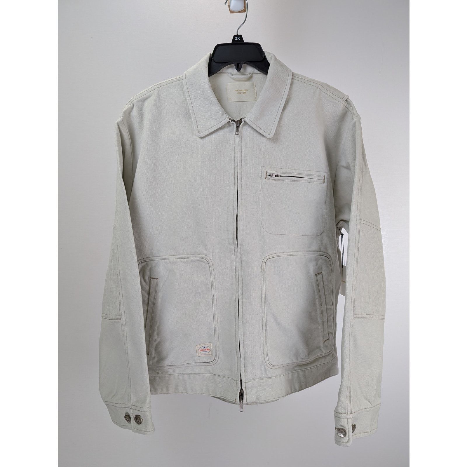 Aime Leon Dore o1rshd1 Trapunto Workwear Jacket in Silver Birch Size US XL / EU 56 / 4 - 1 Thumbnail