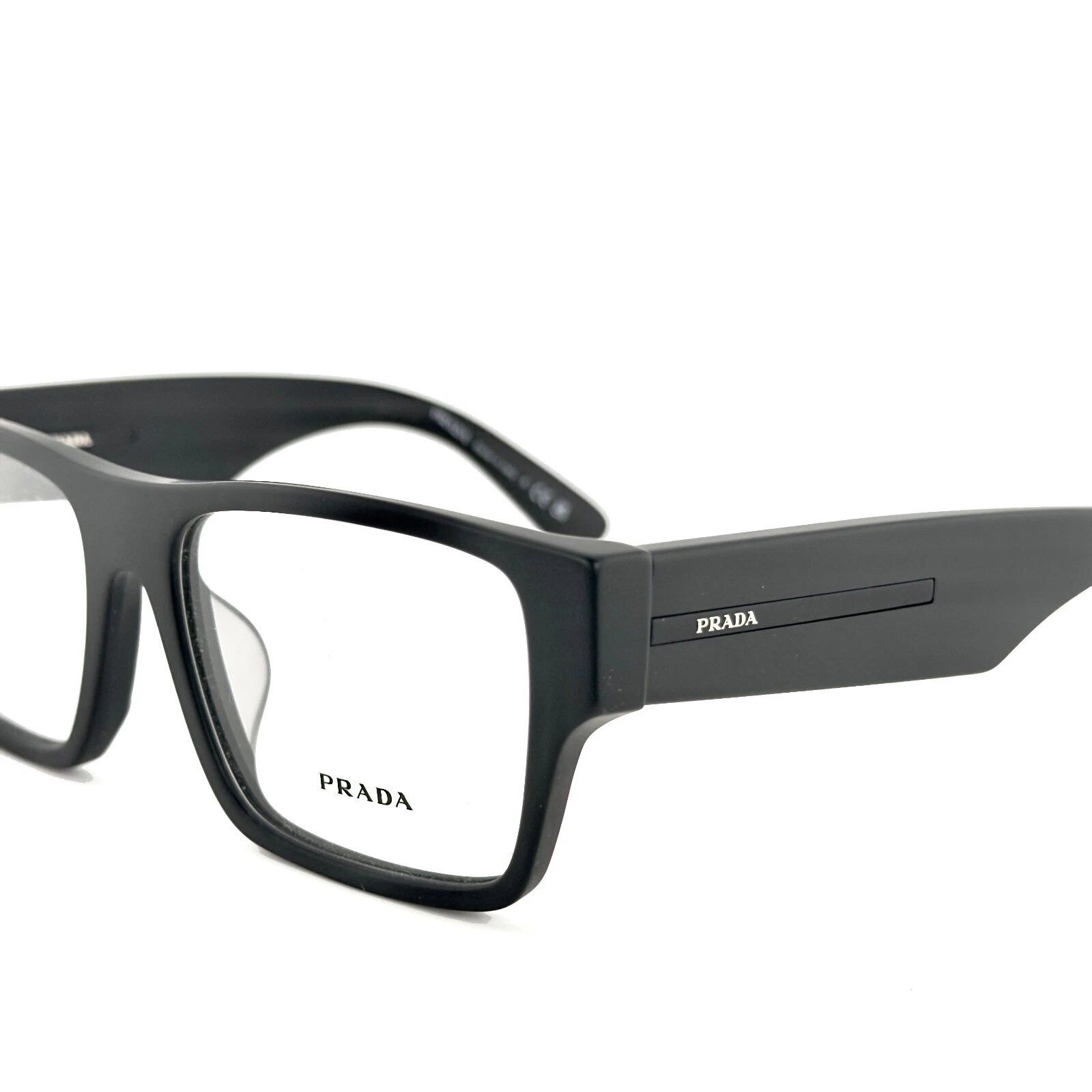 Prada PRADA SYMBOLE PRA08V Matte Black Logo Bold Eyeglass A08V A08 Size ONE SIZE - 7 Thumbnail