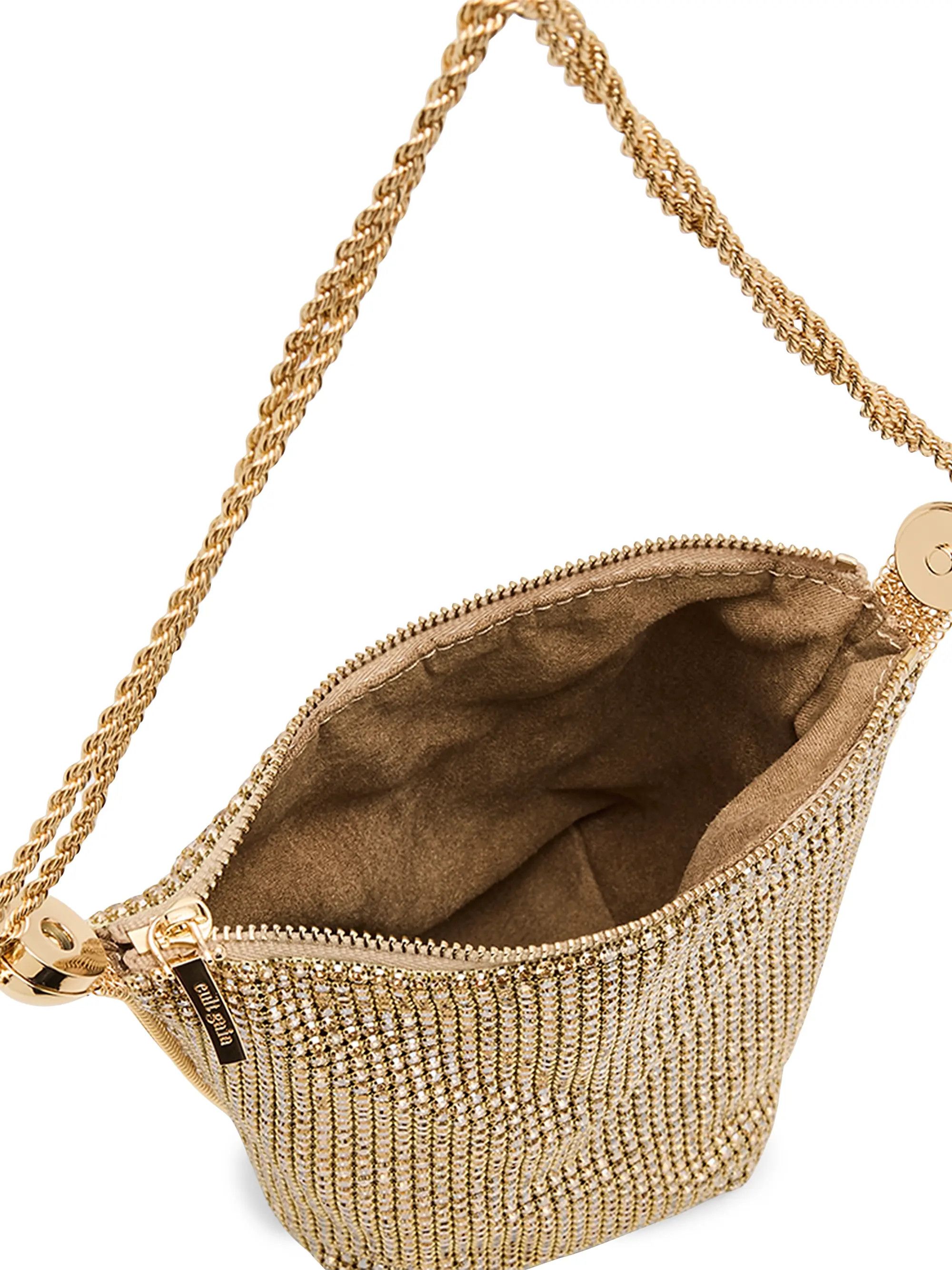 Cult Gaia os11x0526 Size: OS / Rue Rhinestone Wristlet Bag in Gold Size ONE SIZE - 4 Thumbnail